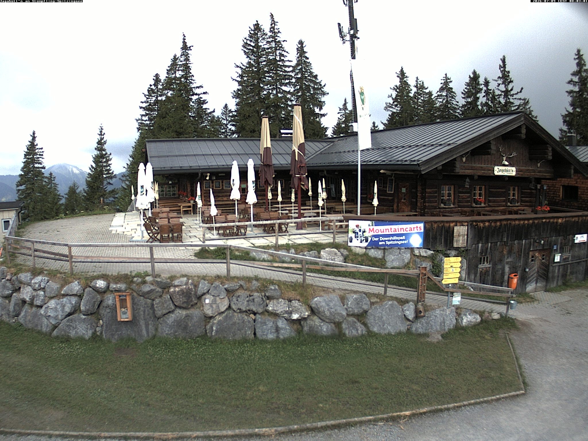 Archiv Foto Webcam Berghütte "Jagahüttn" auf dem Stümpfling
