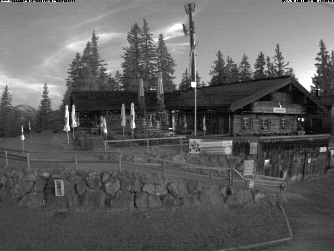 Archiv Foto Webcam Berghütte "Jagahüttn" auf dem Stümpfling
