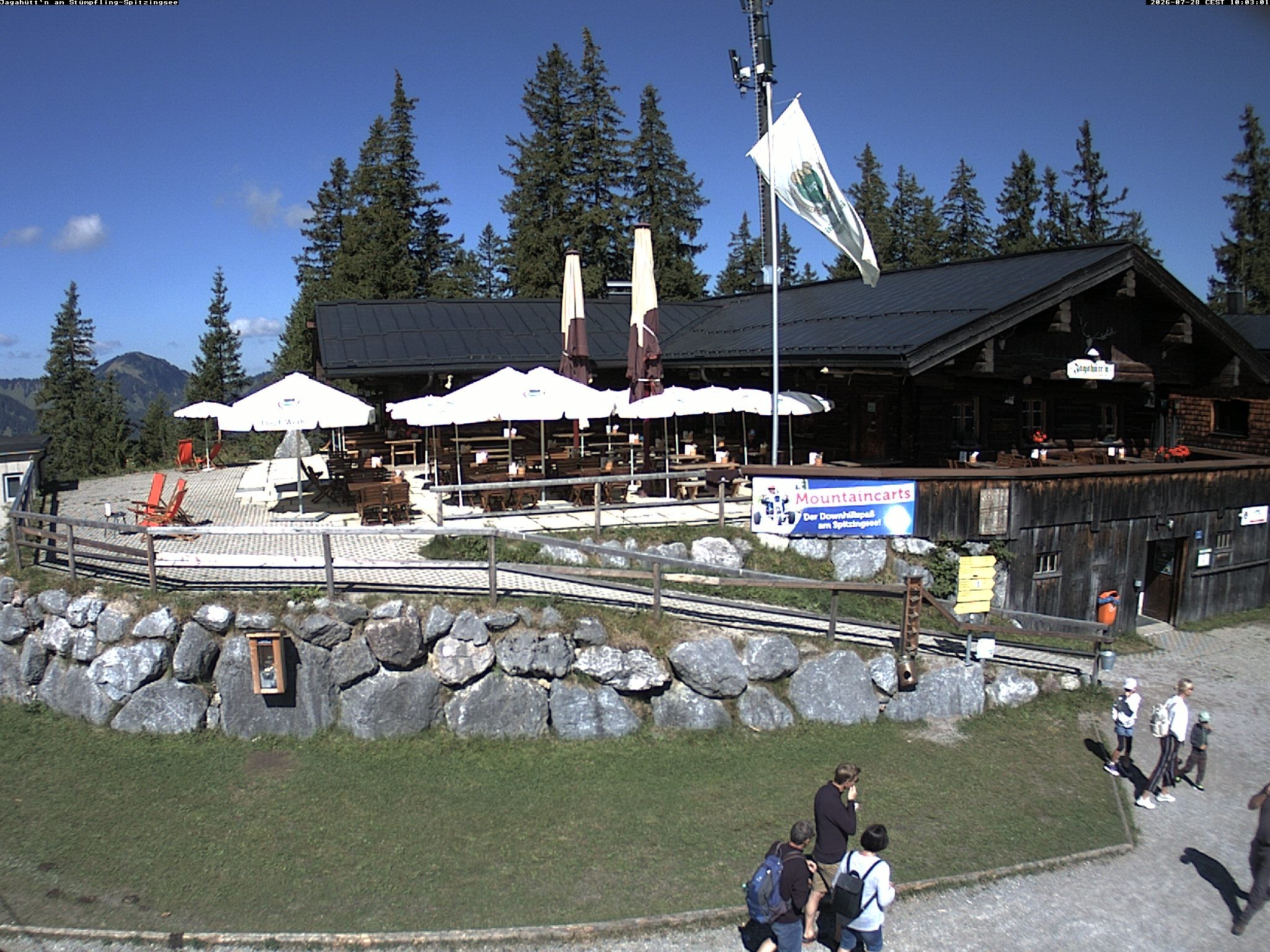 Archiv Foto Webcam Berghütte "Jagahüttn" auf dem Stümpfling