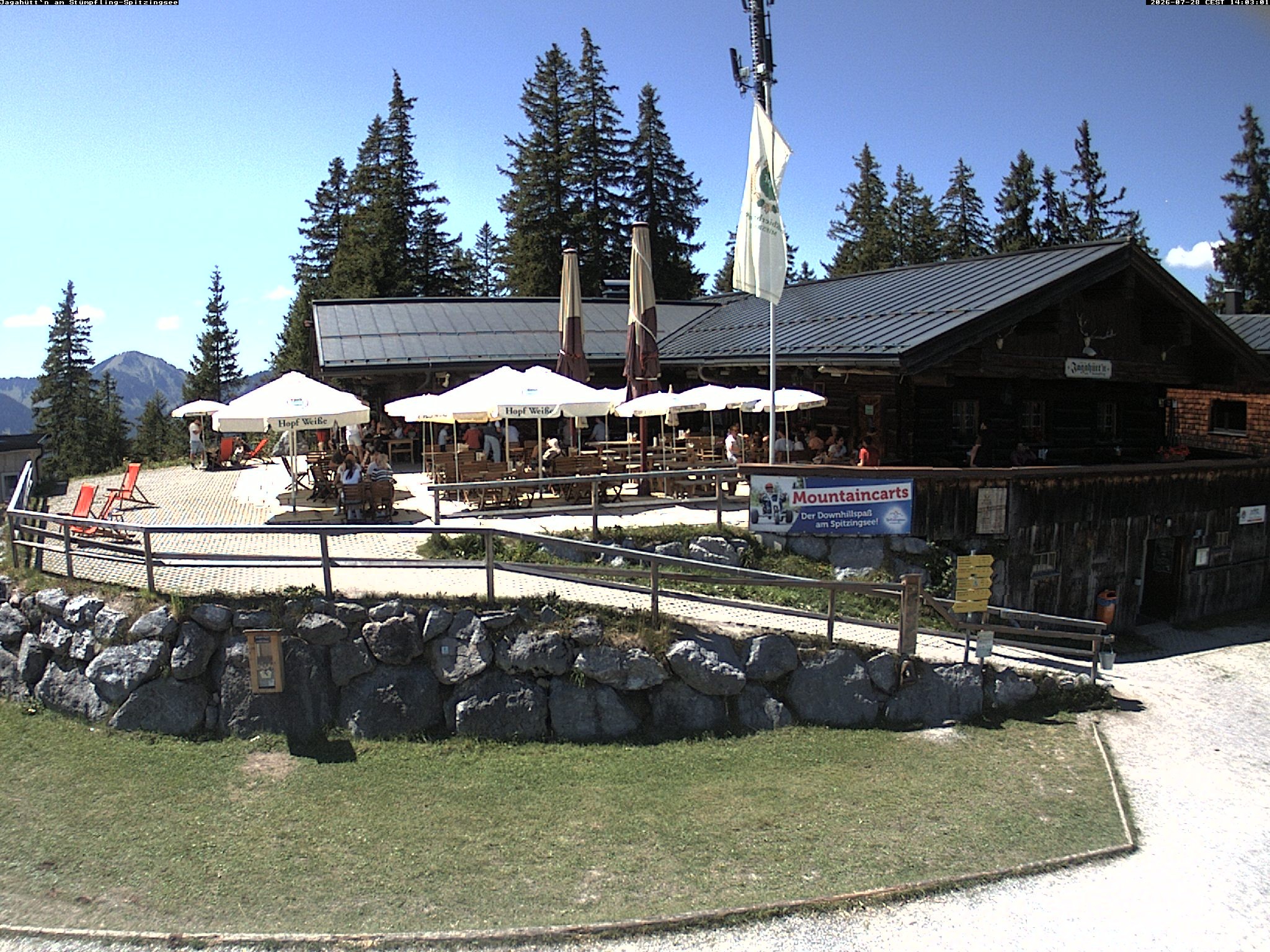 Archiv Foto Webcam Berghütte "Jagahüttn" auf dem Stümpfling