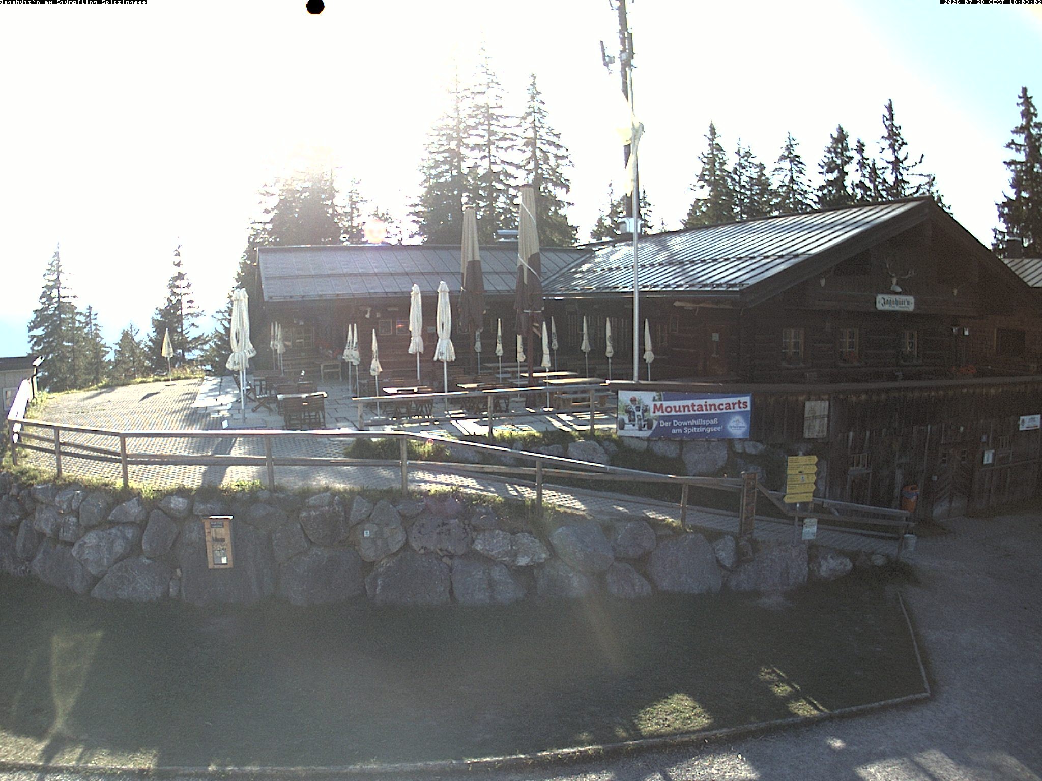 Archiv Foto Webcam Berghütte "Jagahüttn" auf dem Stümpfling