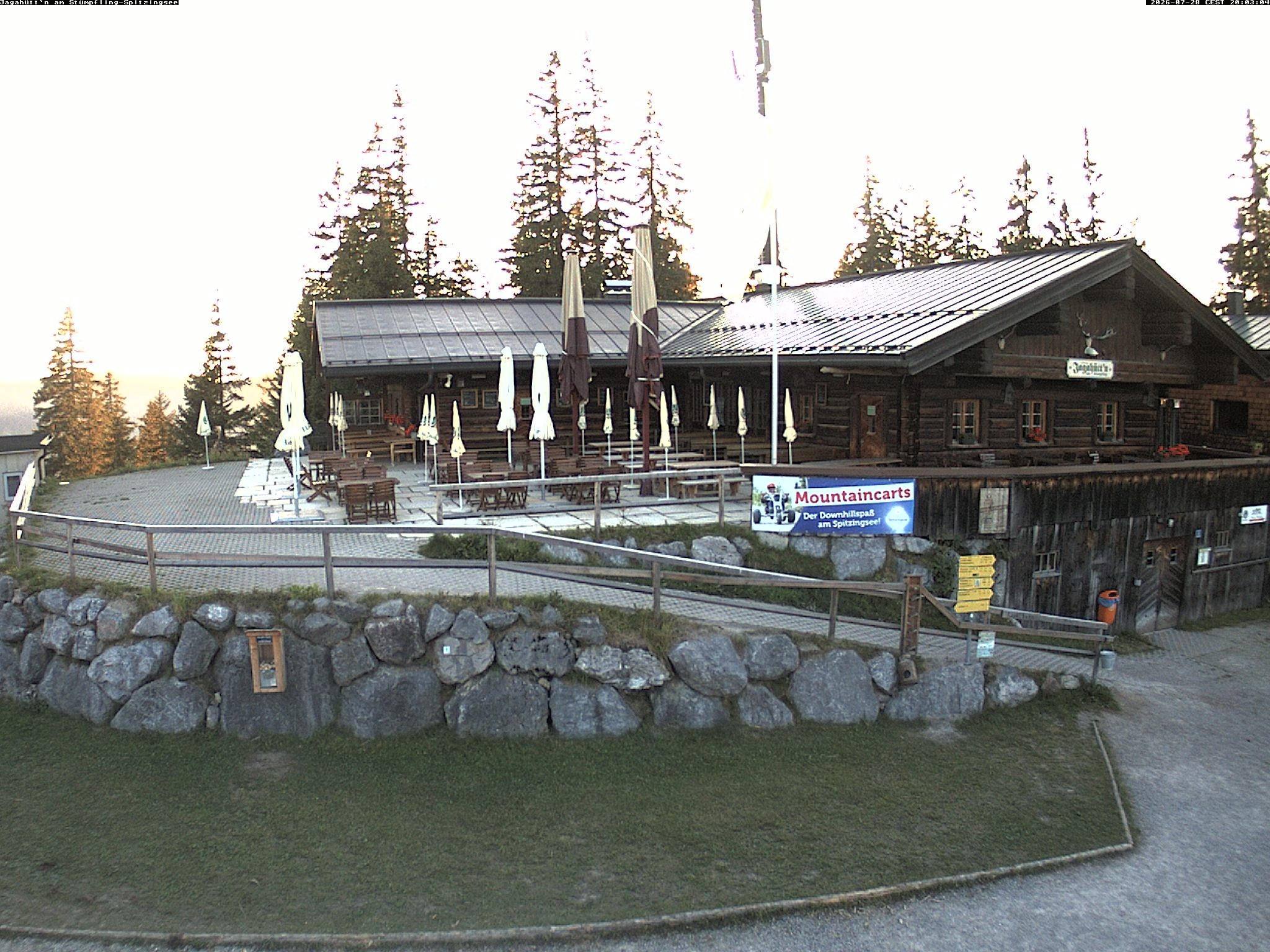 Archiv Foto Webcam Berghütte "Jagahüttn" auf dem Stümpfling