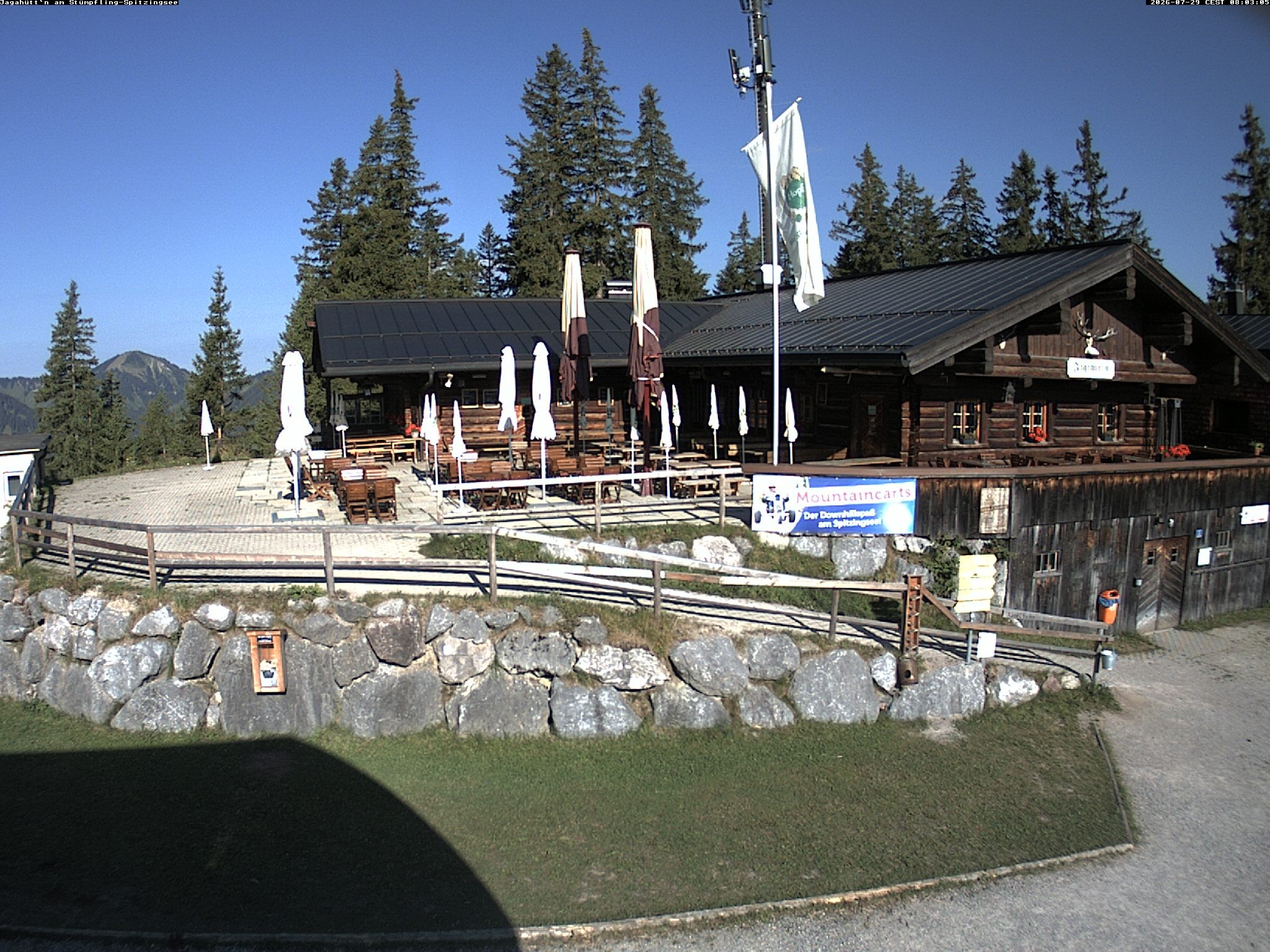 Archiv Foto Webcam Berghütte "Jagahüttn" auf dem Stümpfling