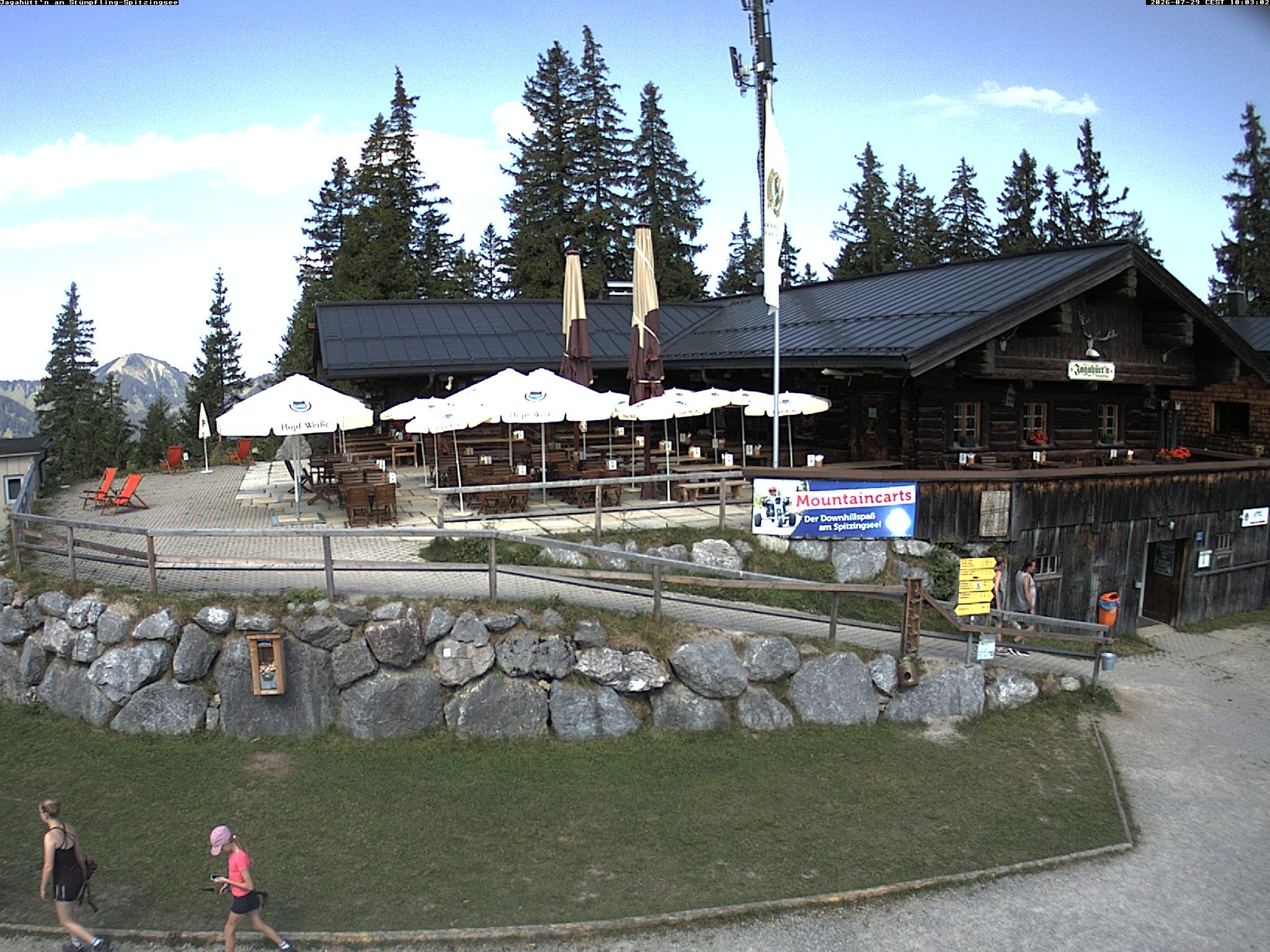 Archiv Foto Webcam Berghütte "Jagahüttn" auf dem Stümpfling