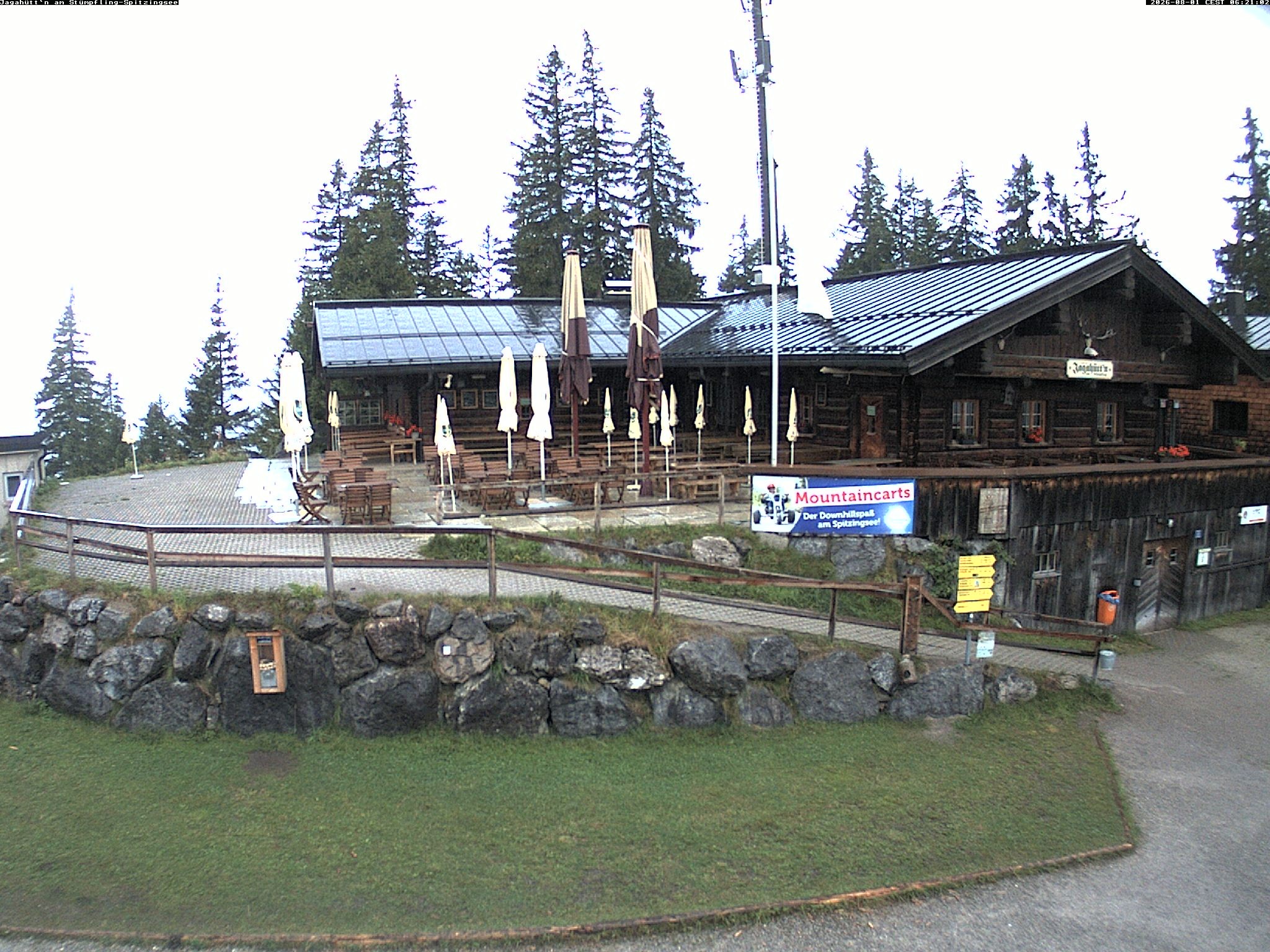 Archiv Foto Webcam Berghütte "Jagahüttn" auf dem Stümpfling