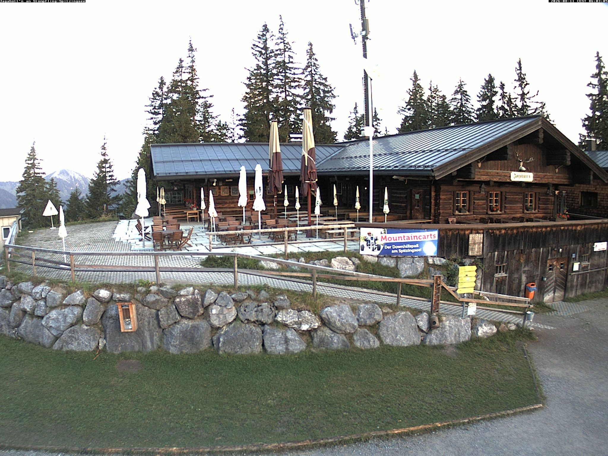 Archiv Foto Webcam Berghütte "Jagahüttn" auf dem Stümpfling