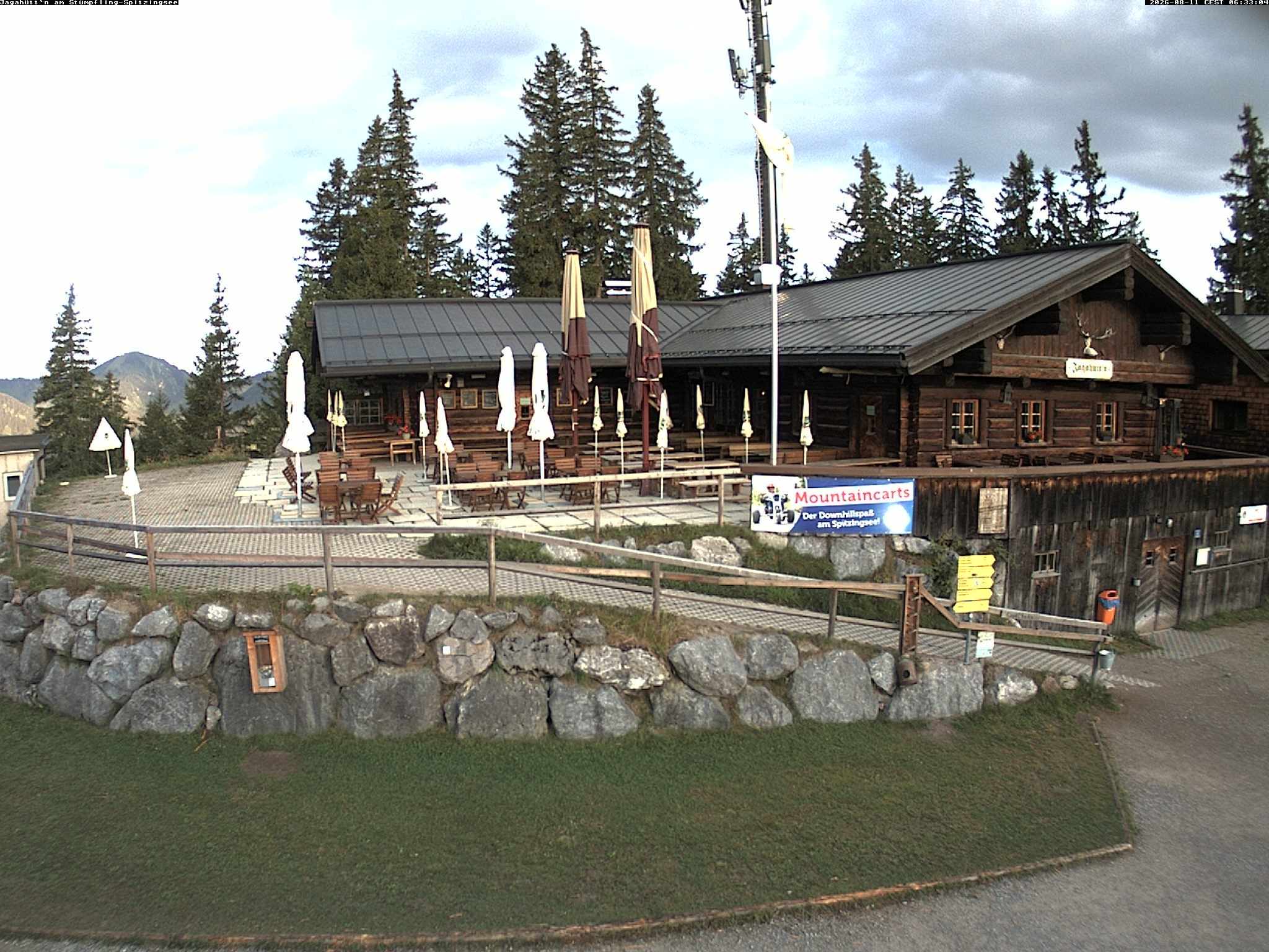 Archiv Foto Webcam Berghütte "Jagahüttn" auf dem Stümpfling
