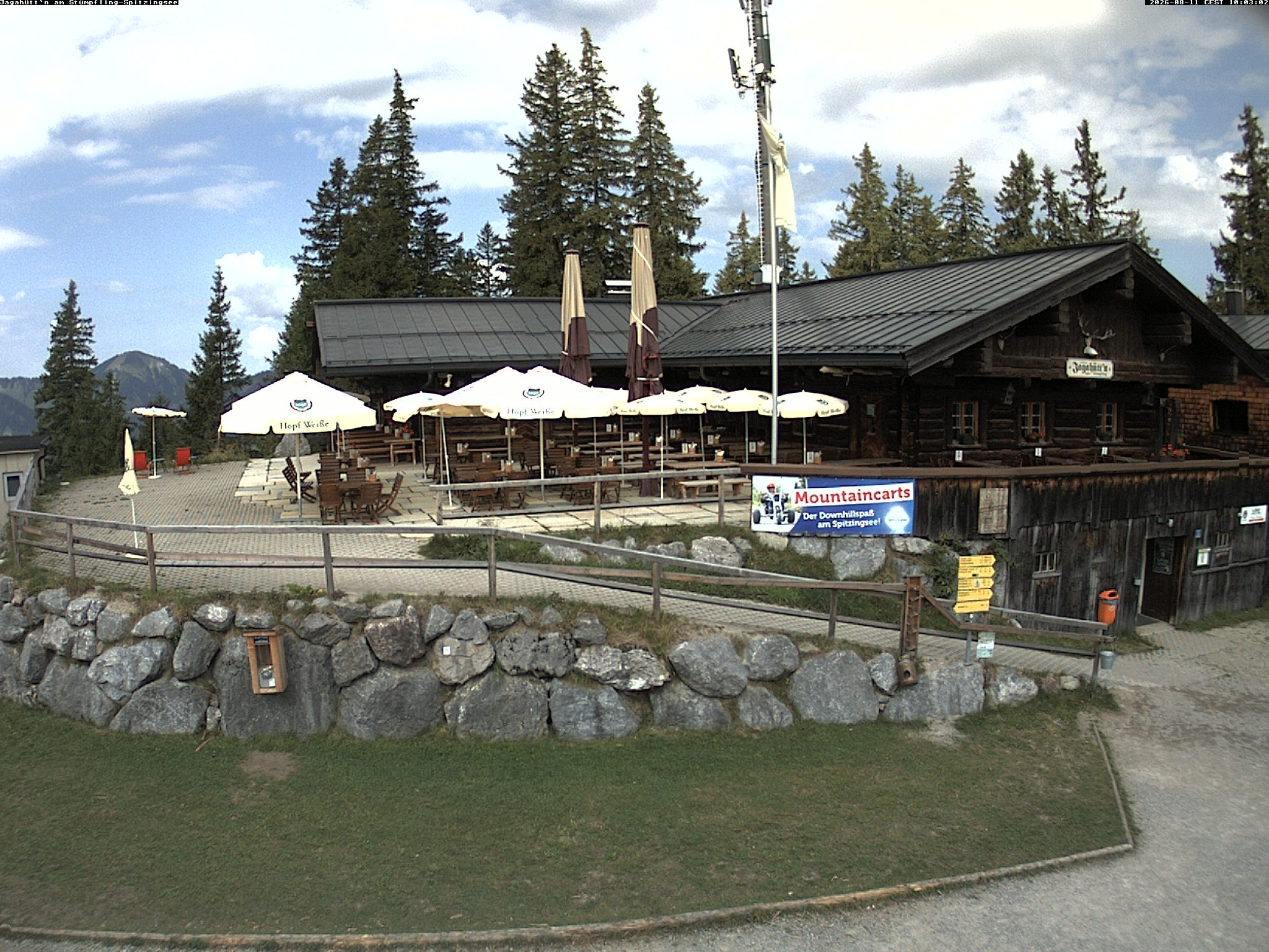 Archiv Foto Webcam Berghütte "Jagahüttn" auf dem Stümpfling