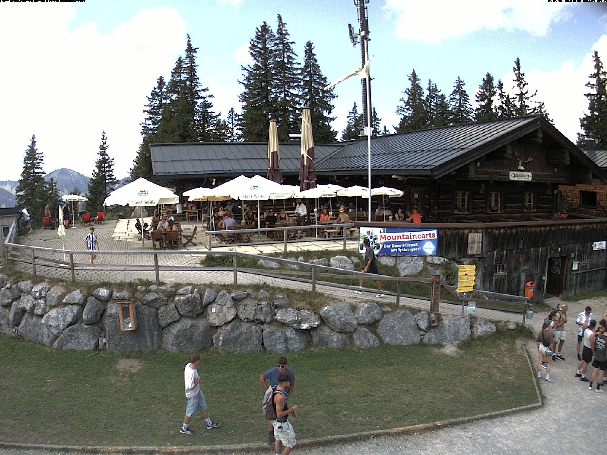 Archiv Foto Webcam Berghütte "Jagahüttn" auf dem Stümpfling
