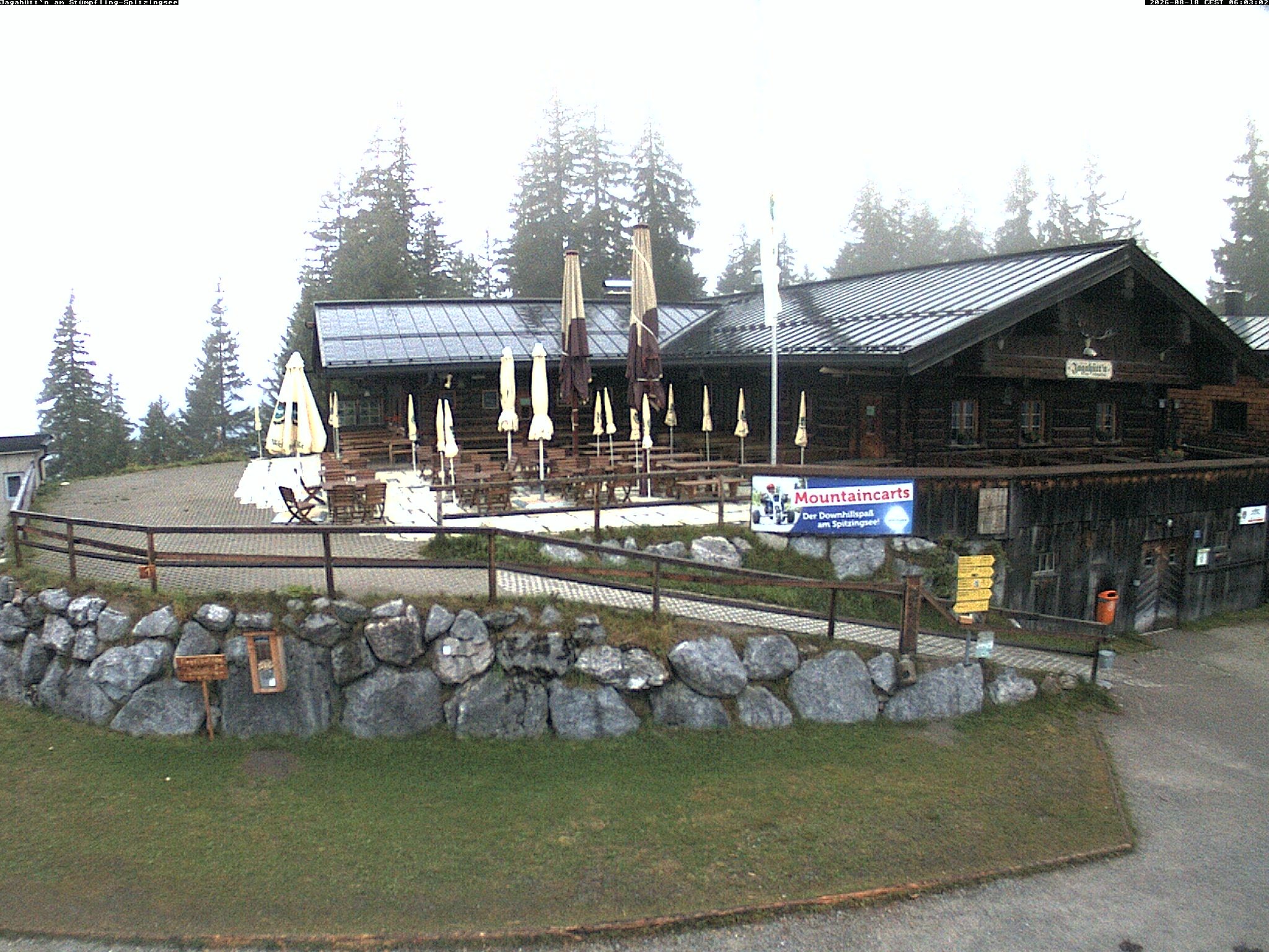 Archiv Foto Webcam Berghütte "Jagahüttn" auf dem Stümpfling