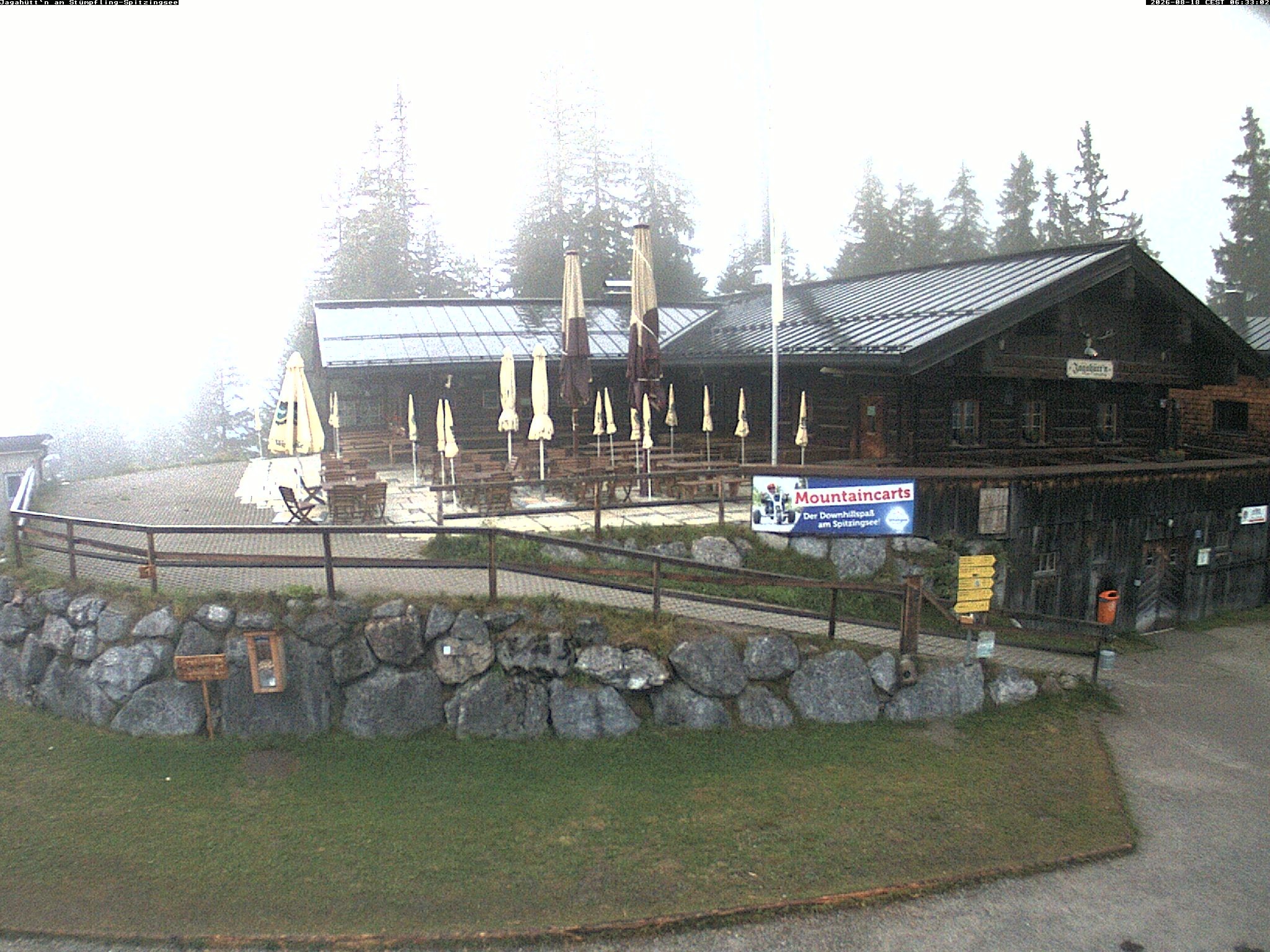 Archiv Foto Webcam Berghütte "Jagahüttn" auf dem Stümpfling