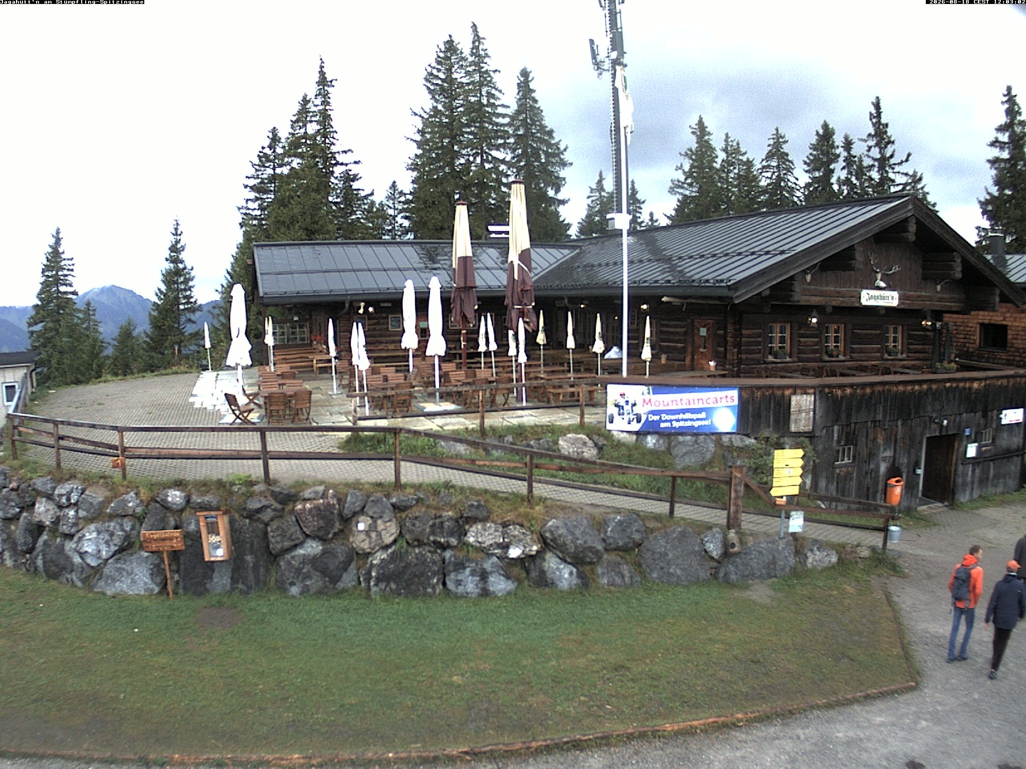 Archiv Foto Webcam Berghütte "Jagahüttn" auf dem Stümpfling