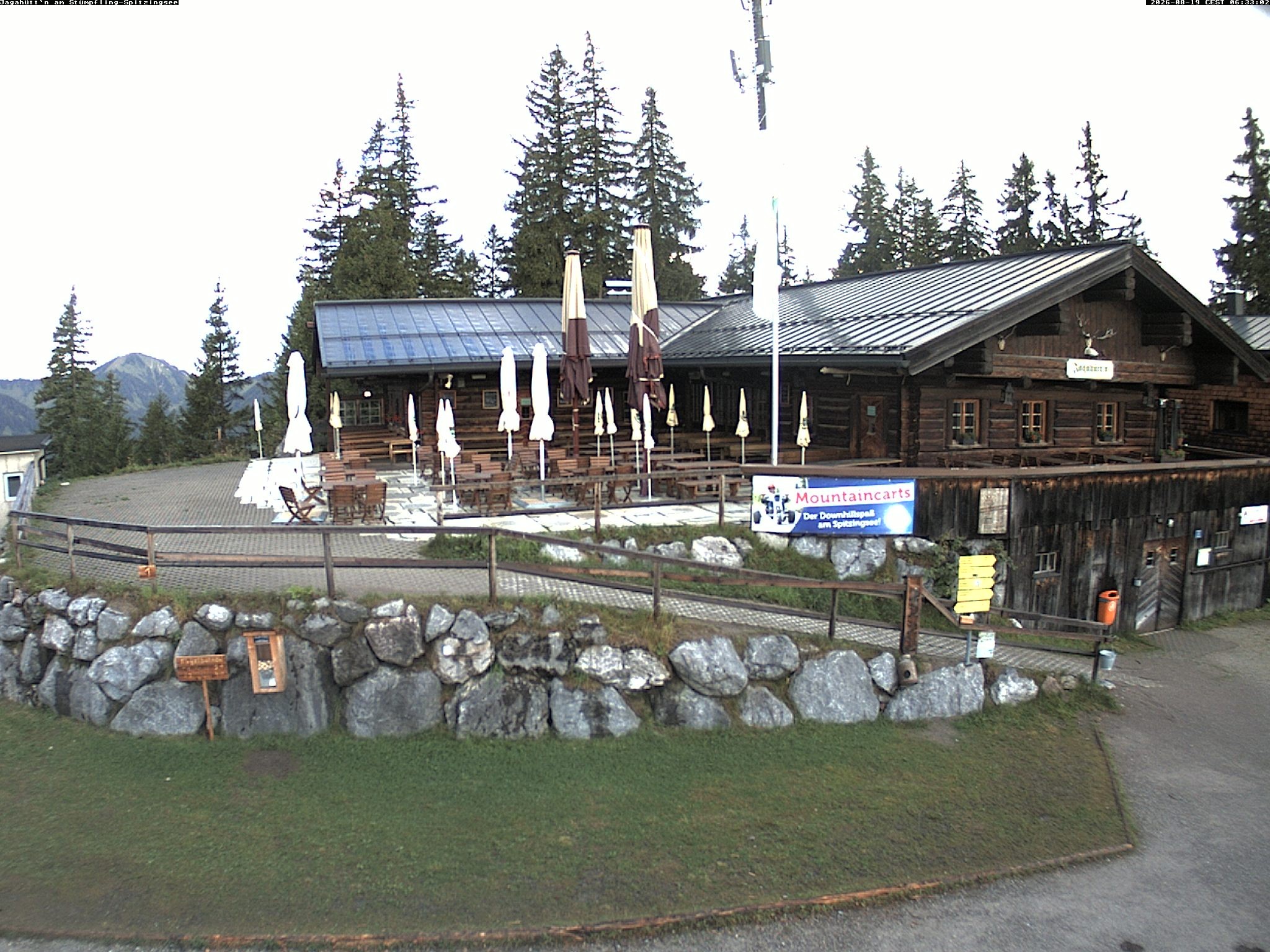 Archiv Foto Webcam Berghütte "Jagahüttn" auf dem Stümpfling