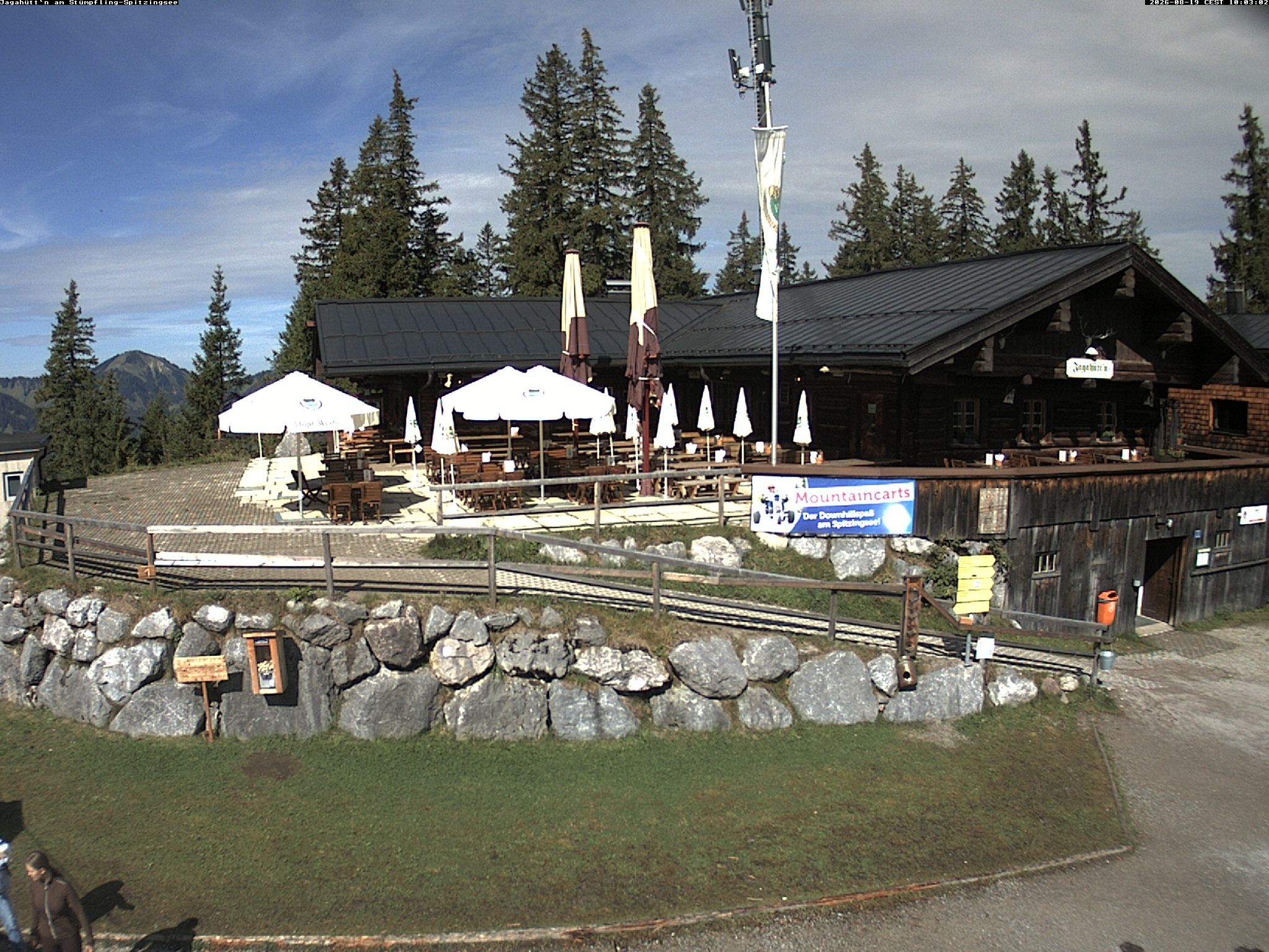 Archiv Foto Webcam Berghütte "Jagahüttn" auf dem Stümpfling