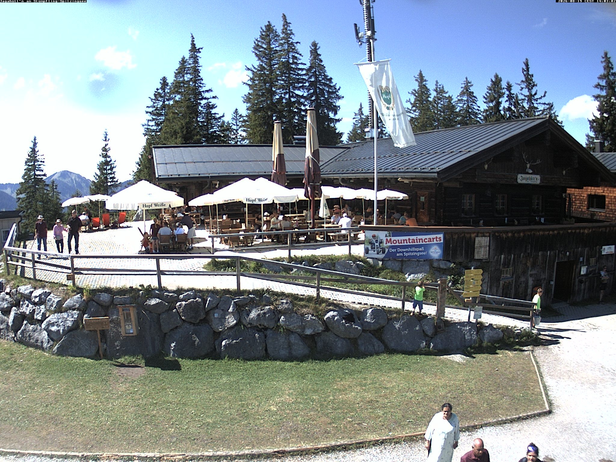 Archiv Foto Webcam Berghütte "Jagahüttn" auf dem Stümpfling
