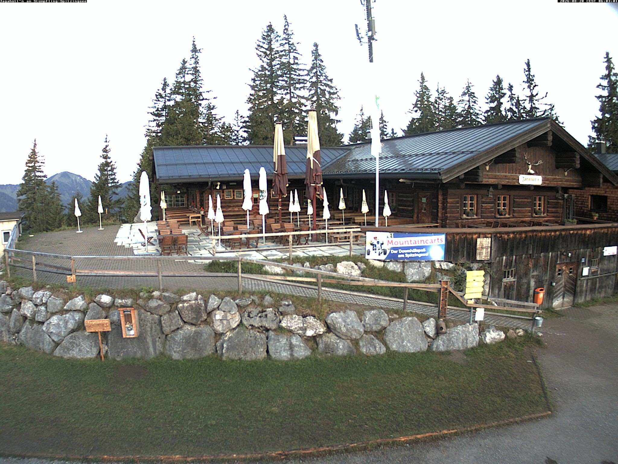 Archiv Foto Webcam Berghütte "Jagahüttn" auf dem Stümpfling