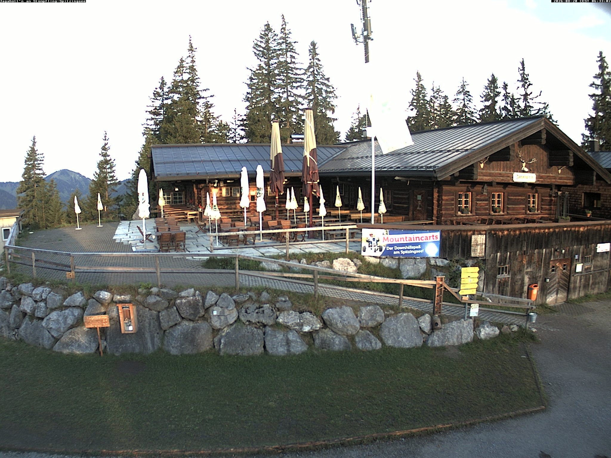 Archiv Foto Webcam Berghütte "Jagahüttn" auf dem Stümpfling