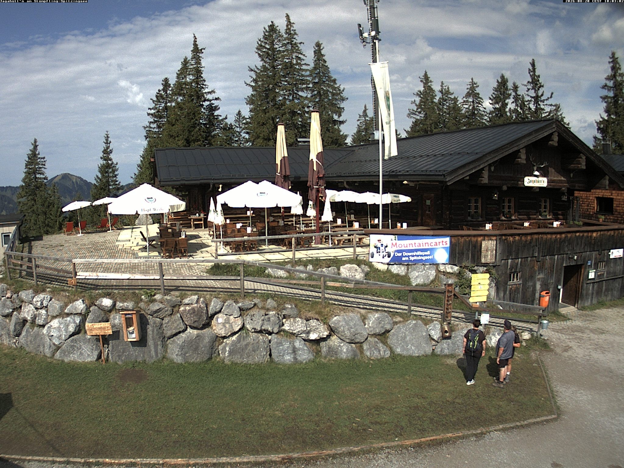 Archiv Foto Webcam Berghütte "Jagahüttn" auf dem Stümpfling