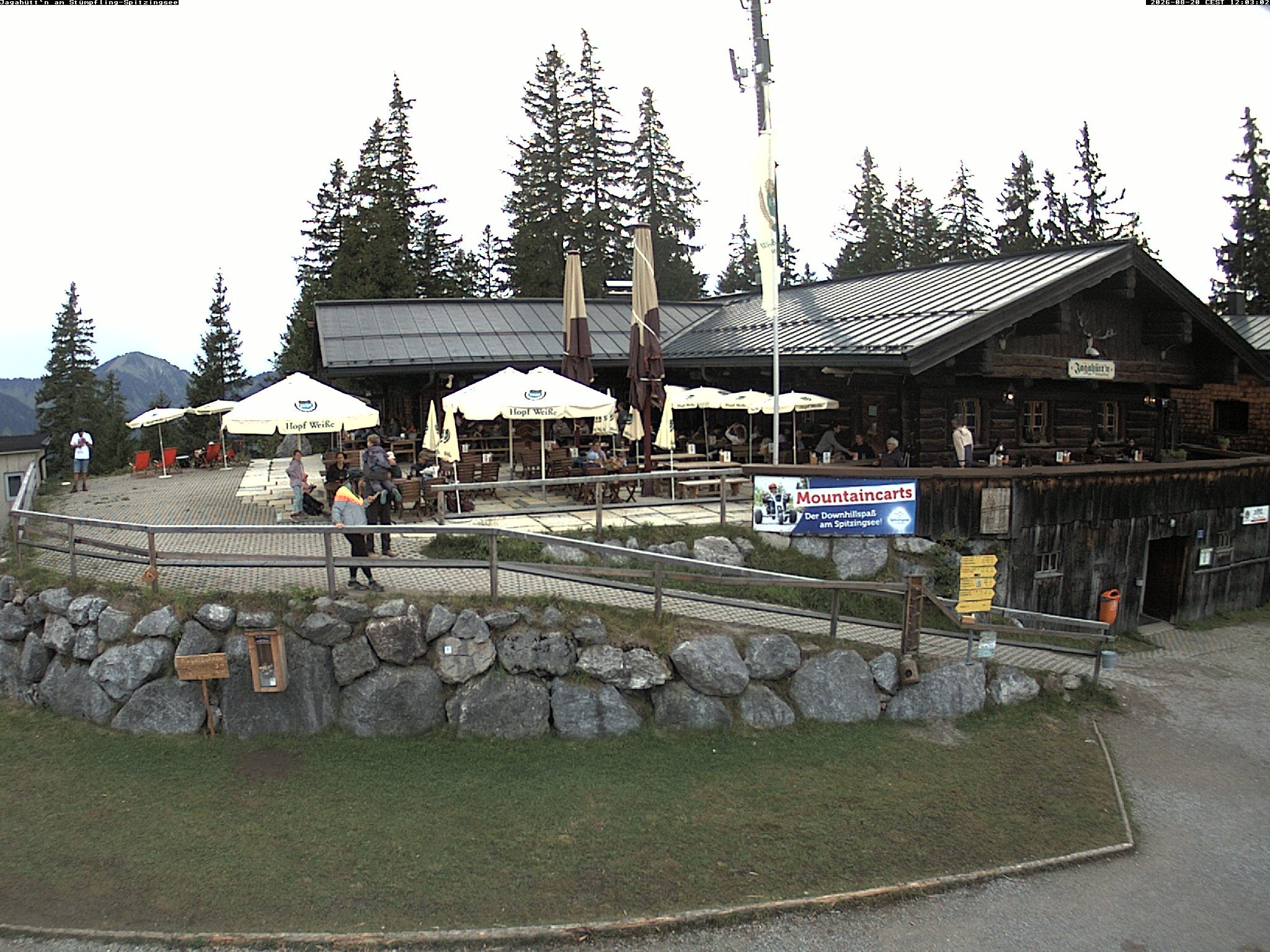 Archiv Foto Webcam Berghütte "Jagahüttn" auf dem Stümpfling