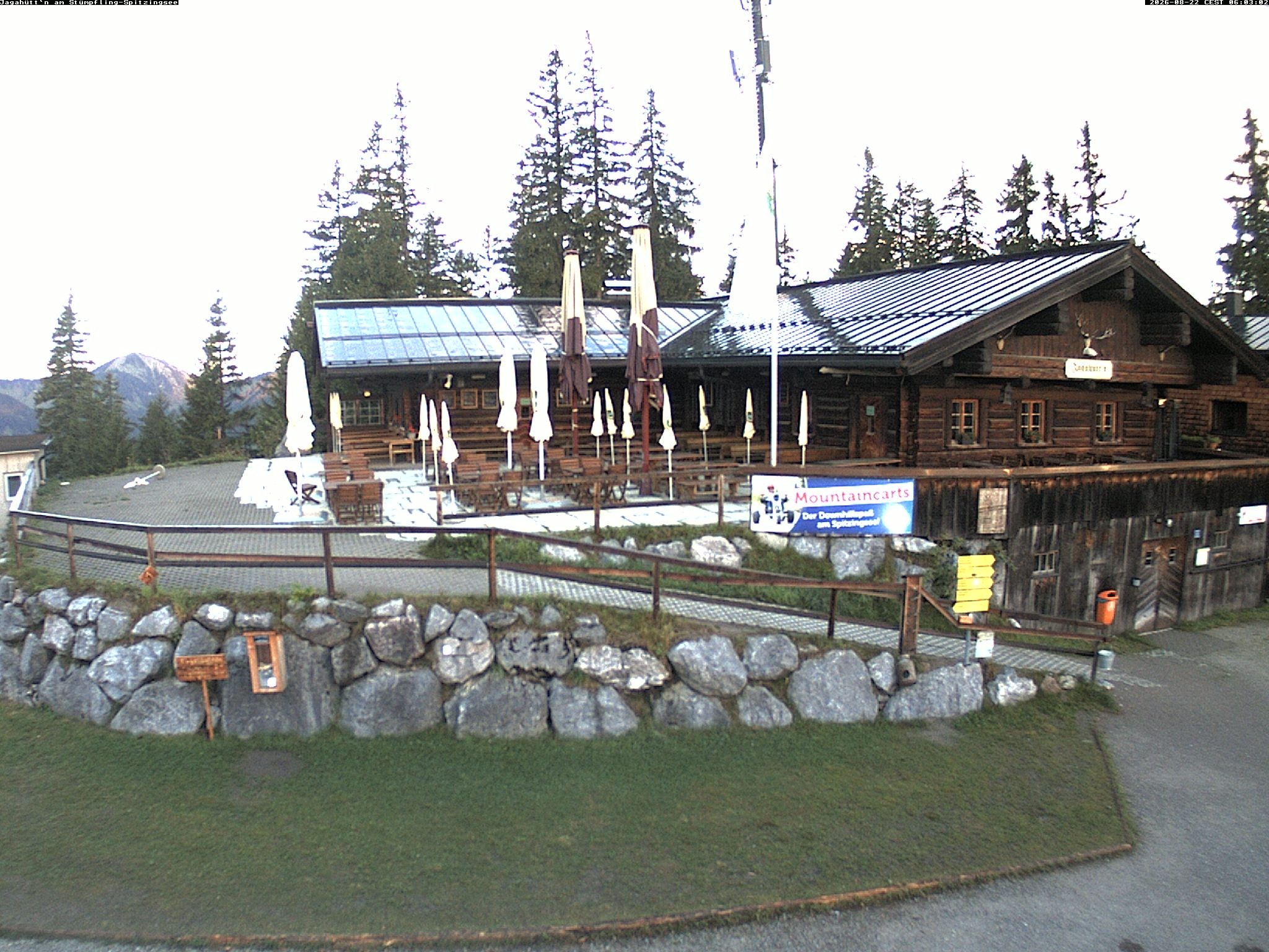 Archiv Foto Webcam Berghütte "Jagahüttn" auf dem Stümpfling