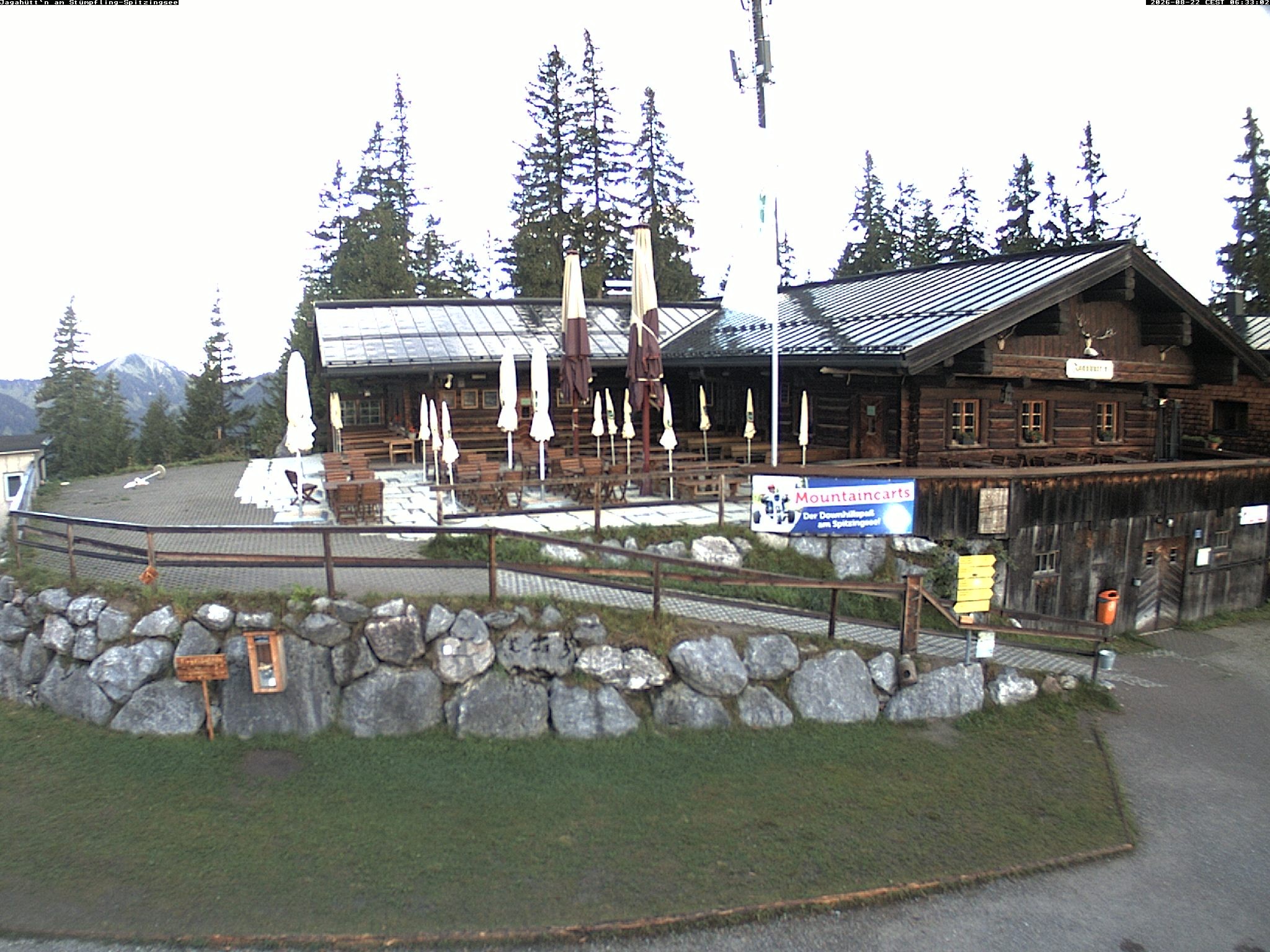 Archiv Foto Webcam Berghütte "Jagahüttn" auf dem Stümpfling