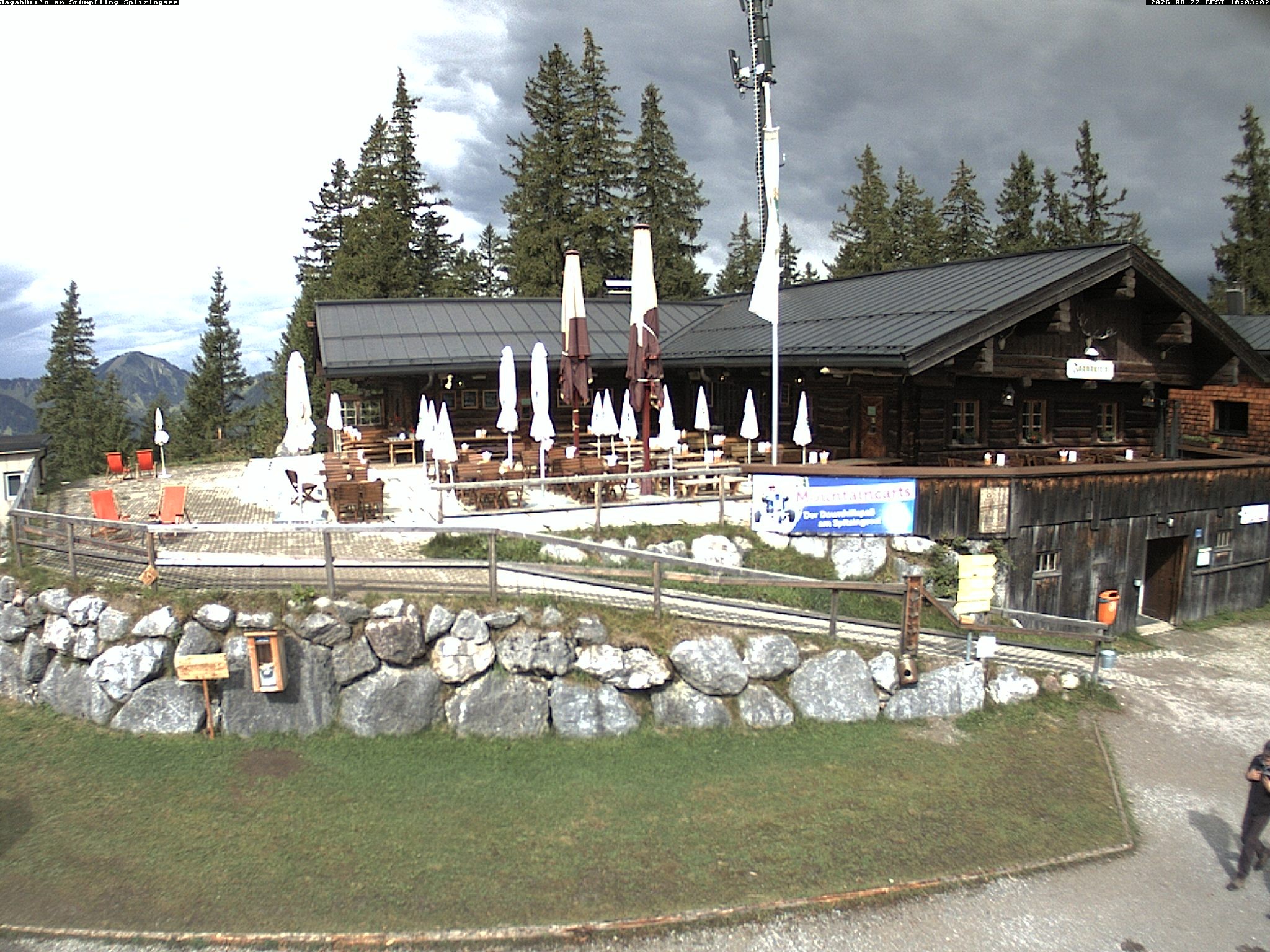 Archiv Foto Webcam Berghütte "Jagahüttn" auf dem Stümpfling