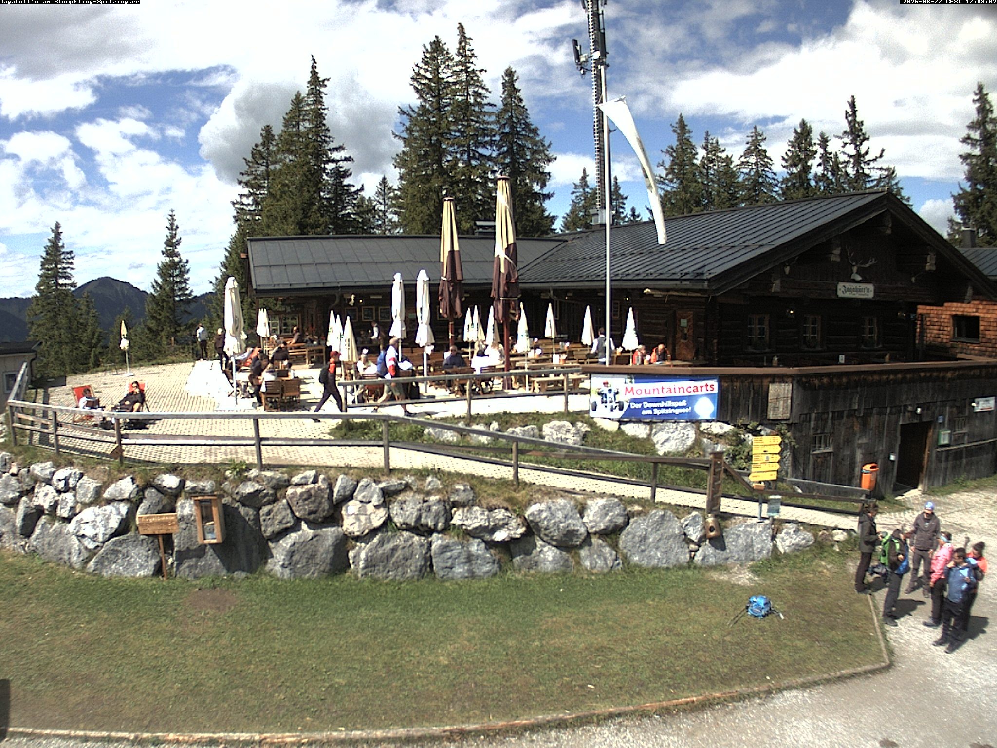 Archiv Foto Webcam Berghütte "Jagahüttn" auf dem Stümpfling