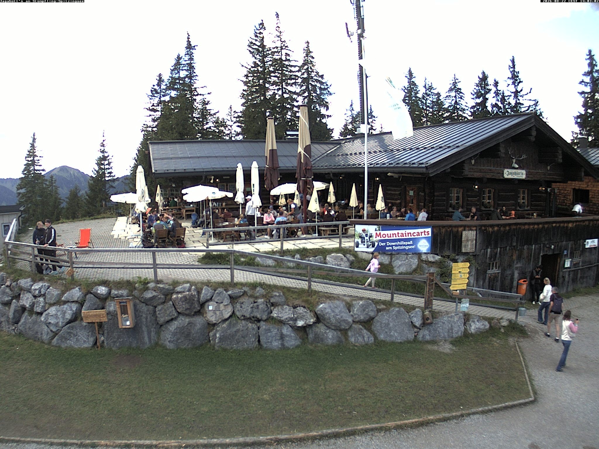 Archiv Foto Webcam Berghütte "Jagahüttn" auf dem Stümpfling