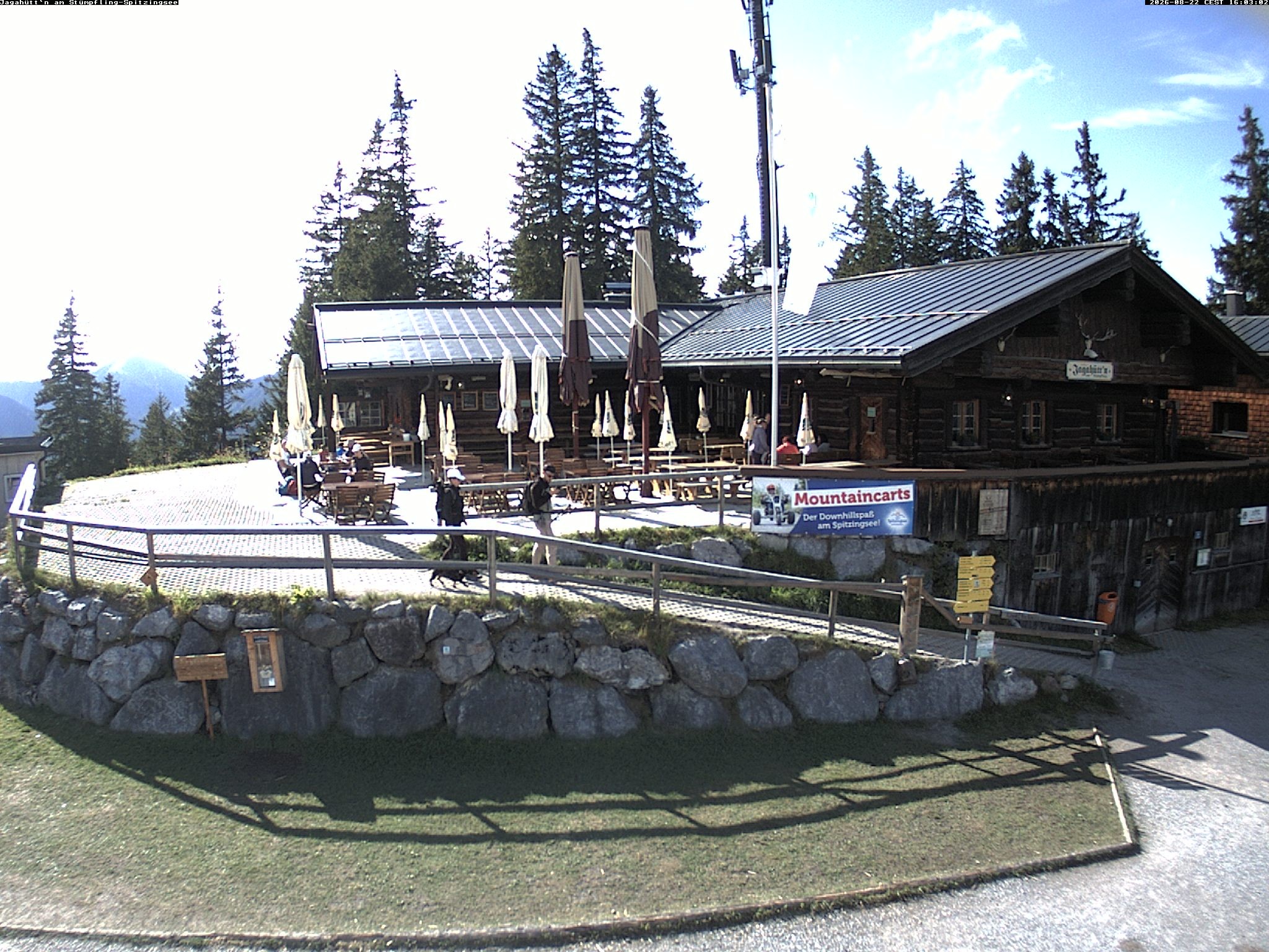 Archiv Foto Webcam Berghütte "Jagahüttn" auf dem Stümpfling