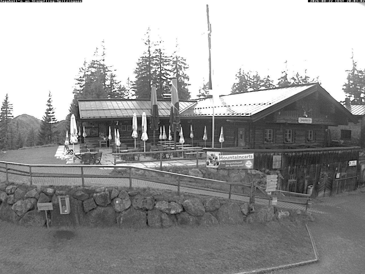 Archiv Foto Webcam Berghütte "Jagahüttn" auf dem Stümpfling