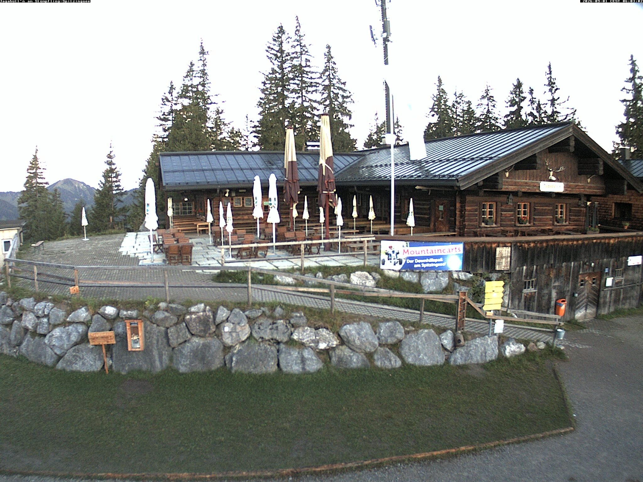 Archiv Foto Webcam Berghütte "Jagahüttn" auf dem Stümpfling