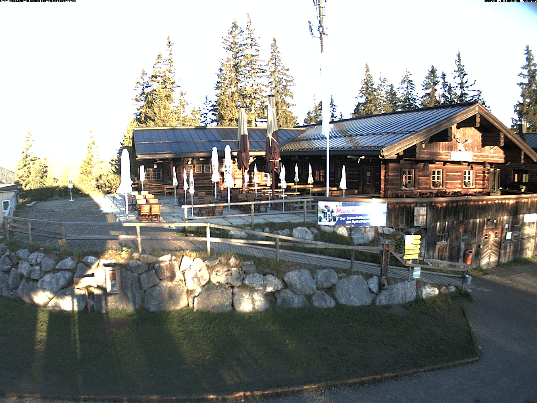 Archiv Foto Webcam Berghütte "Jagahüttn" auf dem Stümpfling