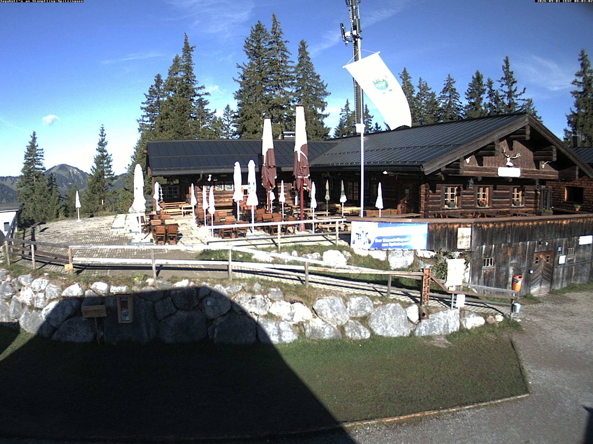 Archiv Foto Webcam Berghütte "Jagahüttn" auf dem Stümpfling