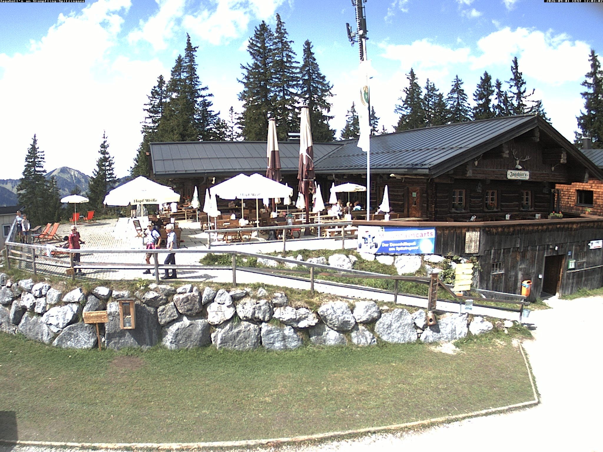 Archiv Foto Webcam Berghütte "Jagahüttn" auf dem Stümpfling