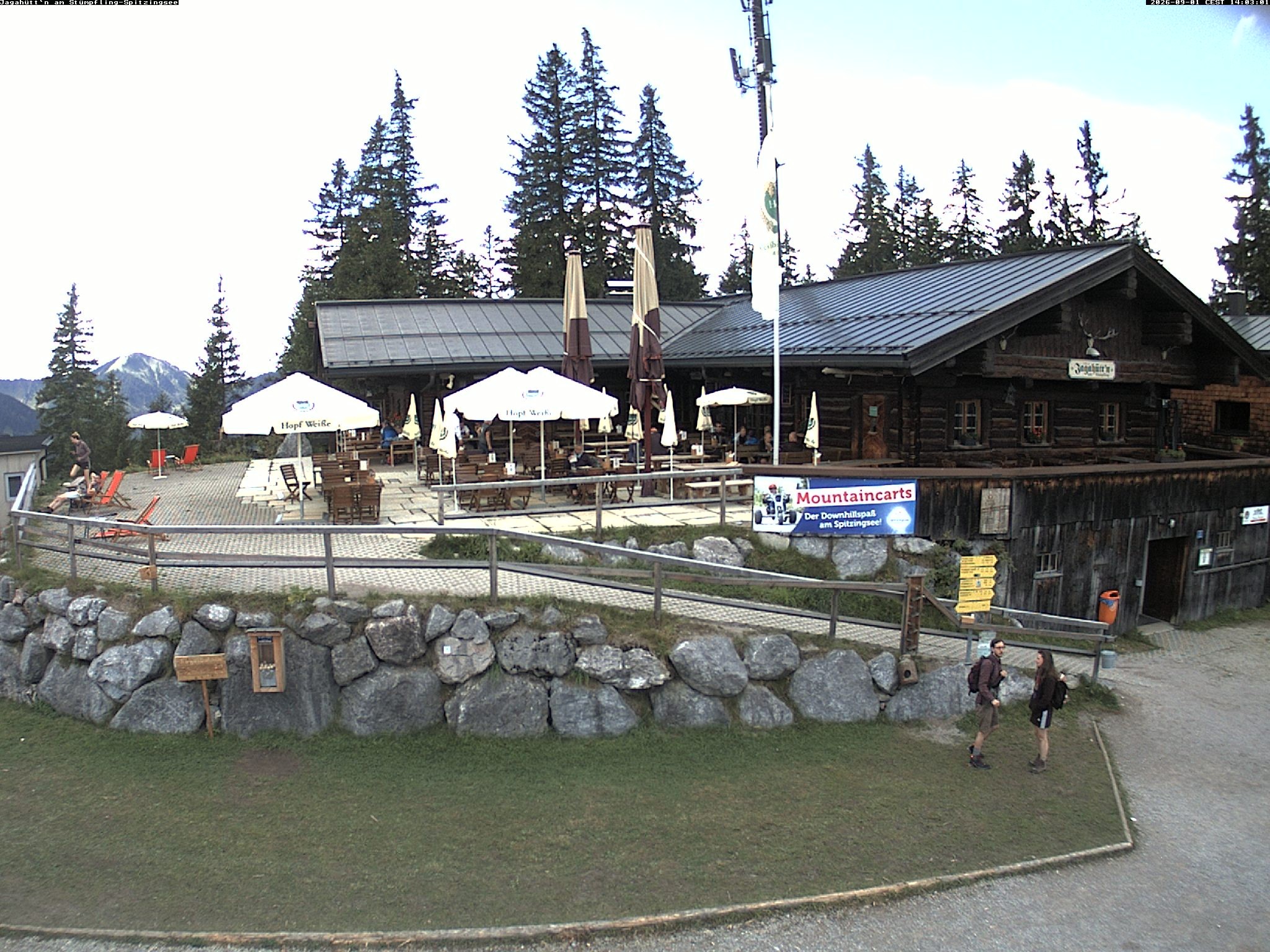 Archiv Foto Webcam Berghütte "Jagahüttn" auf dem Stümpfling
