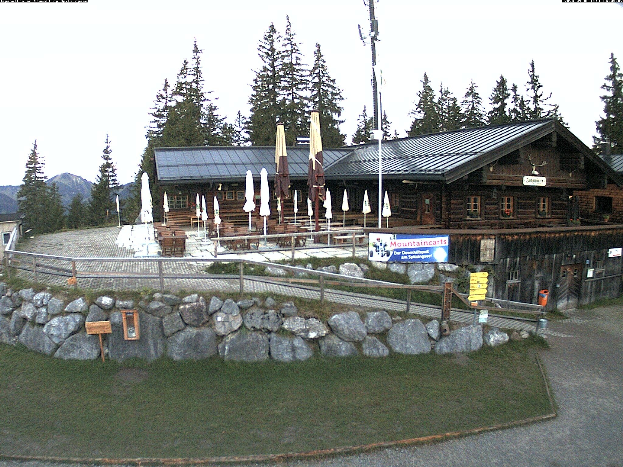 Archiv Foto Webcam Berghütte "Jagahüttn" auf dem Stümpfling