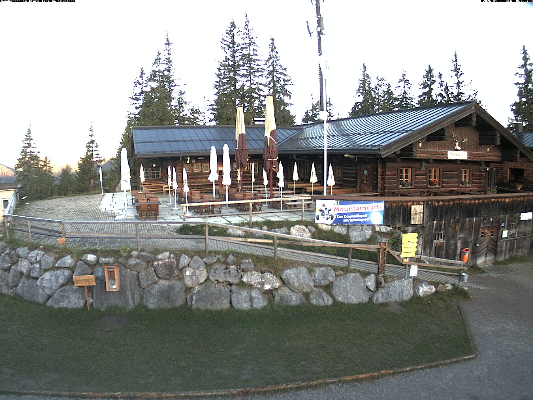 Archiv Foto Webcam Berghütte "Jagahüttn" auf dem Stümpfling