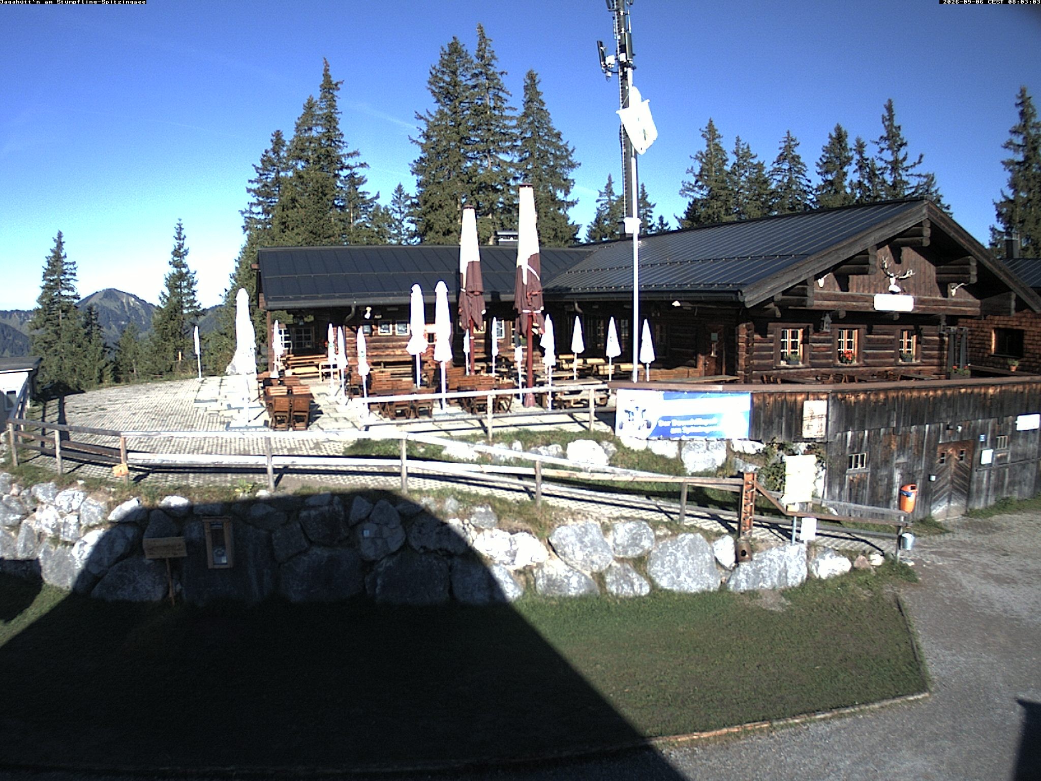 Archiv Foto Webcam Berghütte "Jagahüttn" auf dem Stümpfling