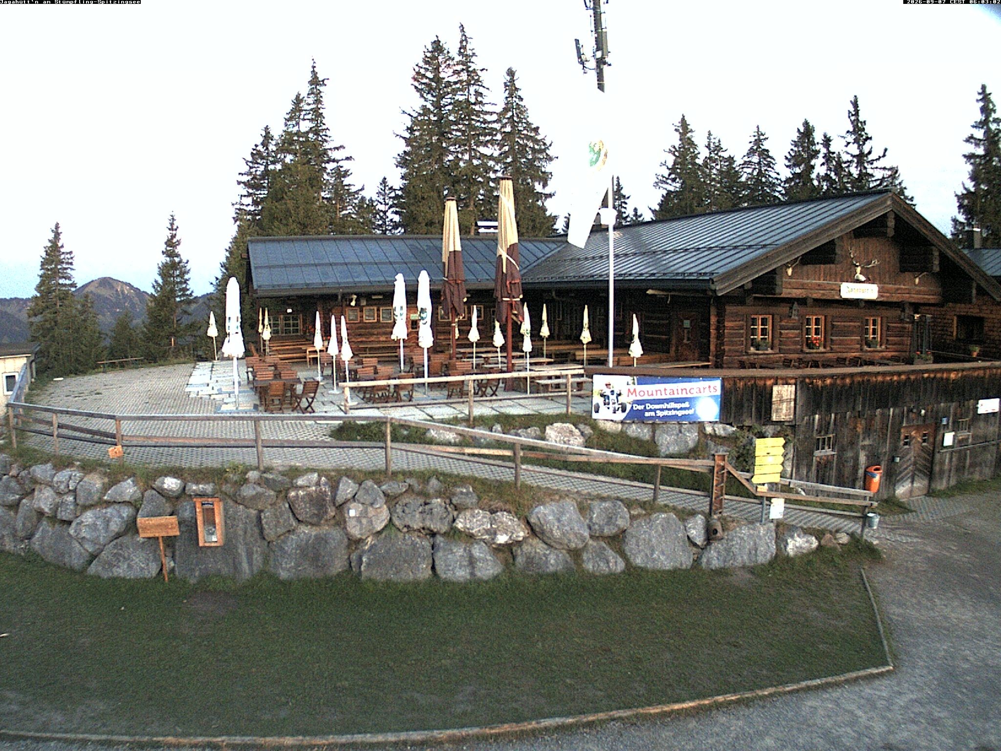 Archiv Foto Webcam Berghütte "Jagahüttn" auf dem Stümpfling