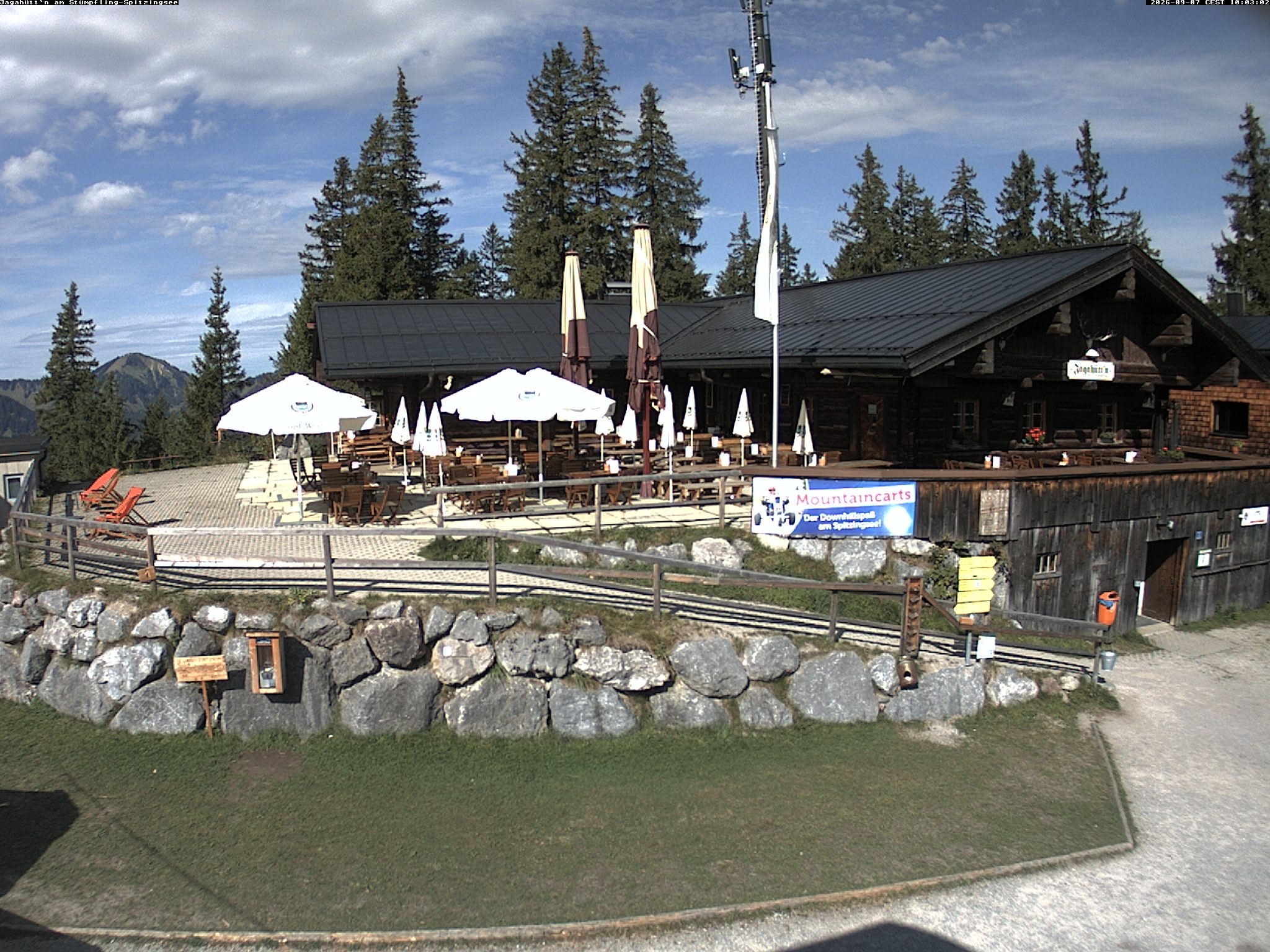 Archiv Foto Webcam Berghütte "Jagahüttn" auf dem Stümpfling