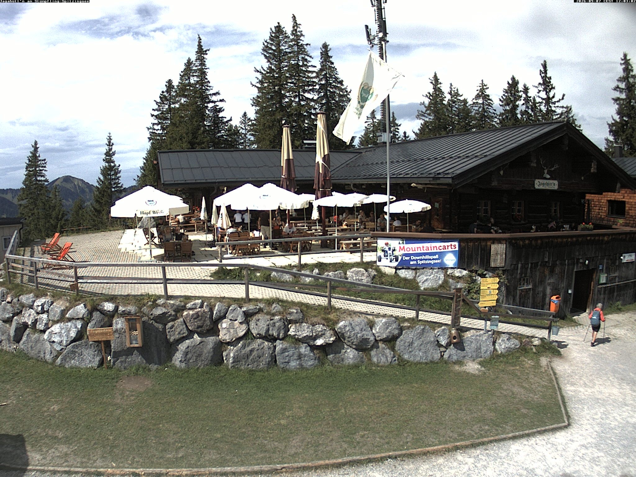 Archiv Foto Webcam Berghütte "Jagahüttn" auf dem Stümpfling