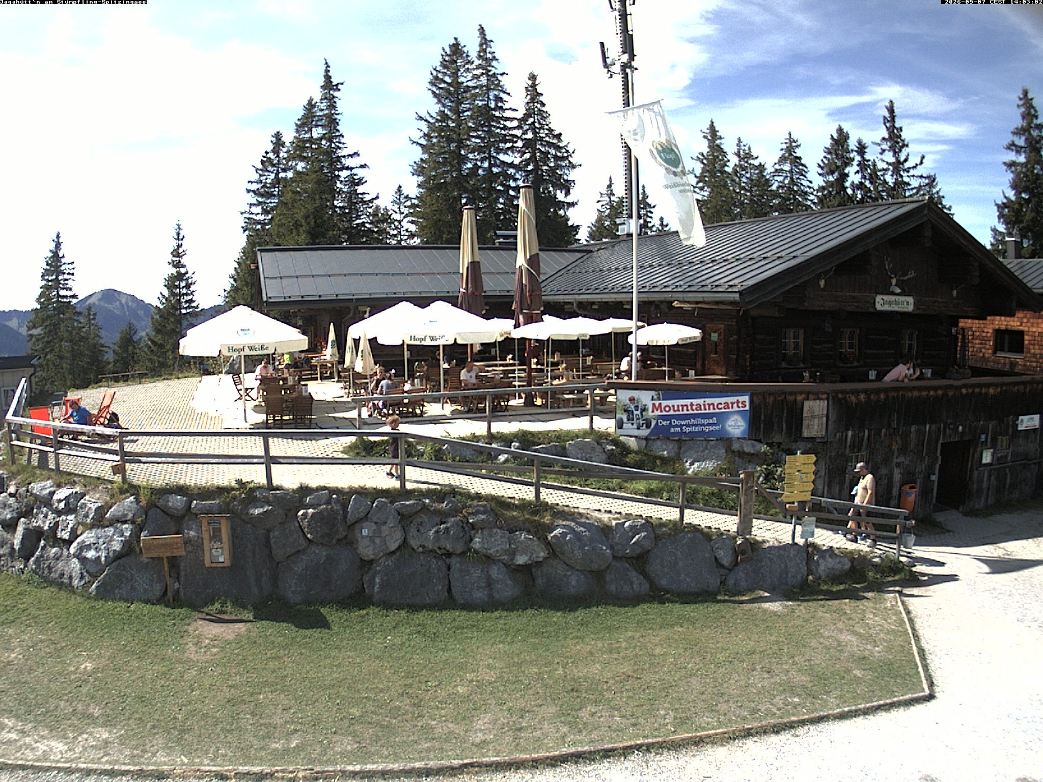 Archiv Foto Webcam Berghütte "Jagahüttn" auf dem Stümpfling