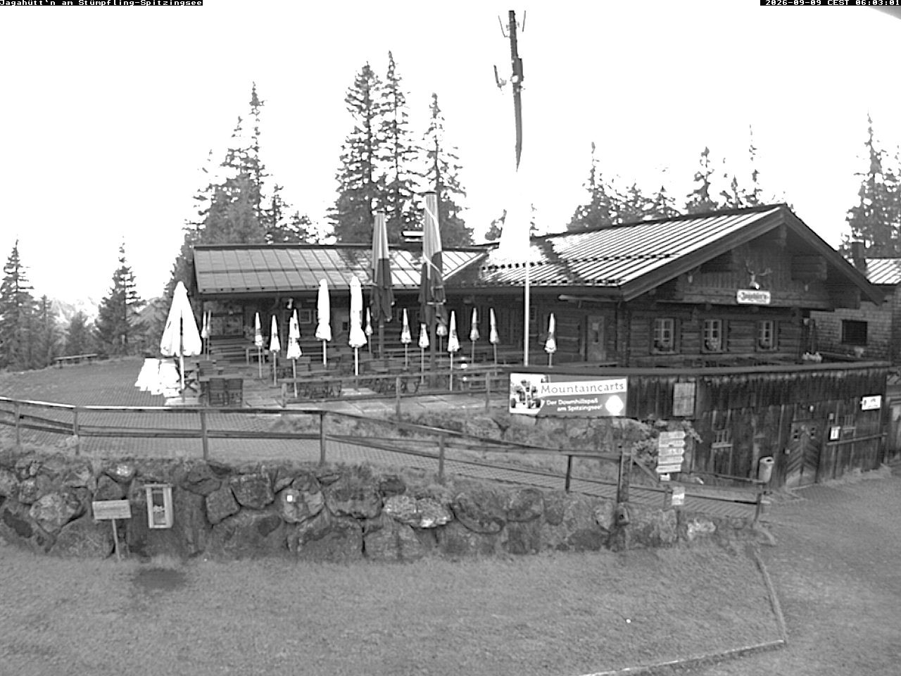Archiv Foto Webcam Berghütte "Jagahüttn" auf dem Stümpfling