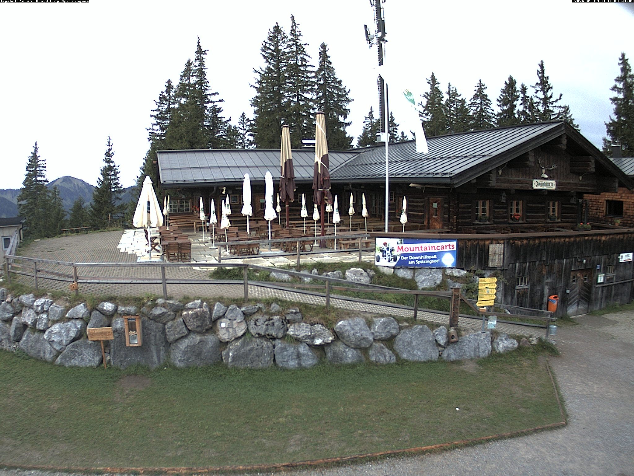 Archiv Foto Webcam Berghütte "Jagahüttn" auf dem Stümpfling
