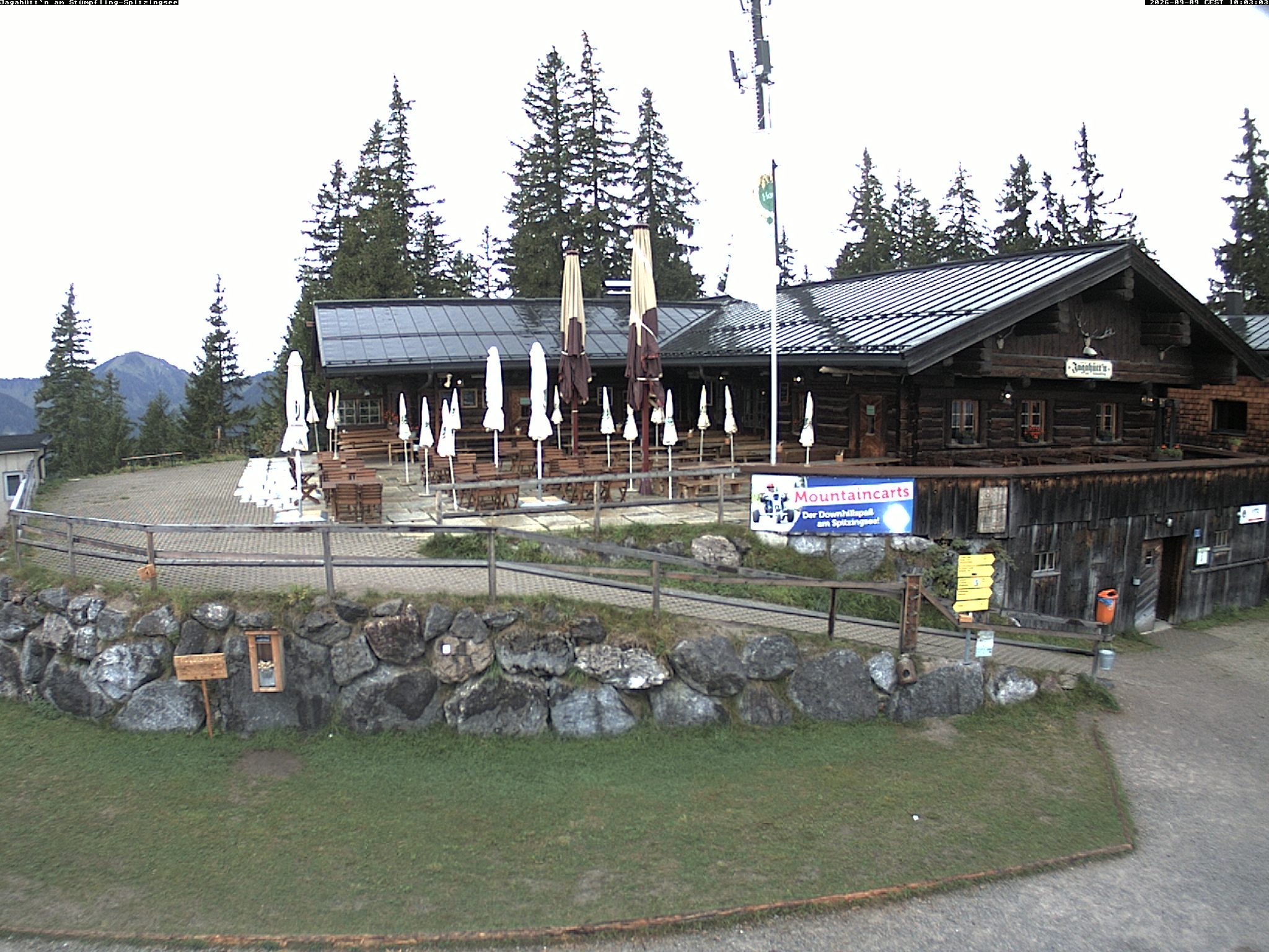 Archiv Foto Webcam Berghütte "Jagahüttn" auf dem Stümpfling