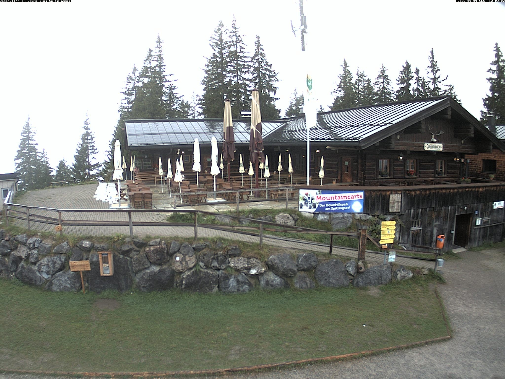 Archiv Foto Webcam Berghütte "Jagahüttn" auf dem Stümpfling