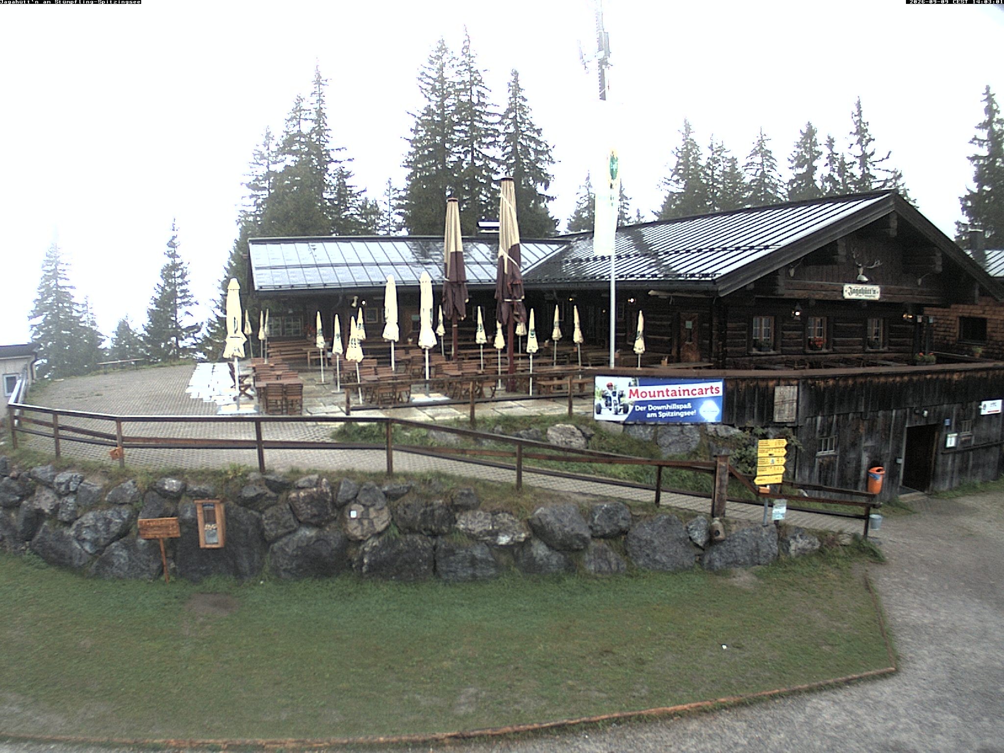 Archiv Foto Webcam Berghütte "Jagahüttn" auf dem Stümpfling