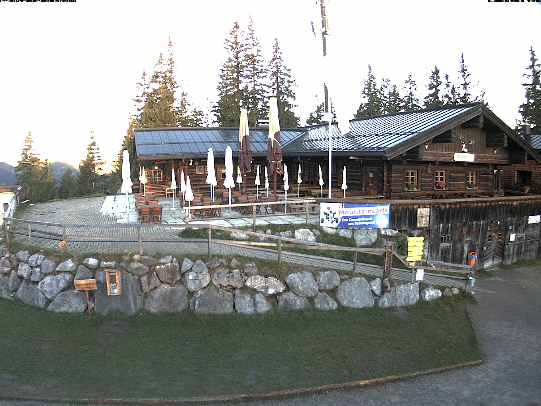 Archiv Foto Webcam Berghütte "Jagahüttn" auf dem Stümpfling