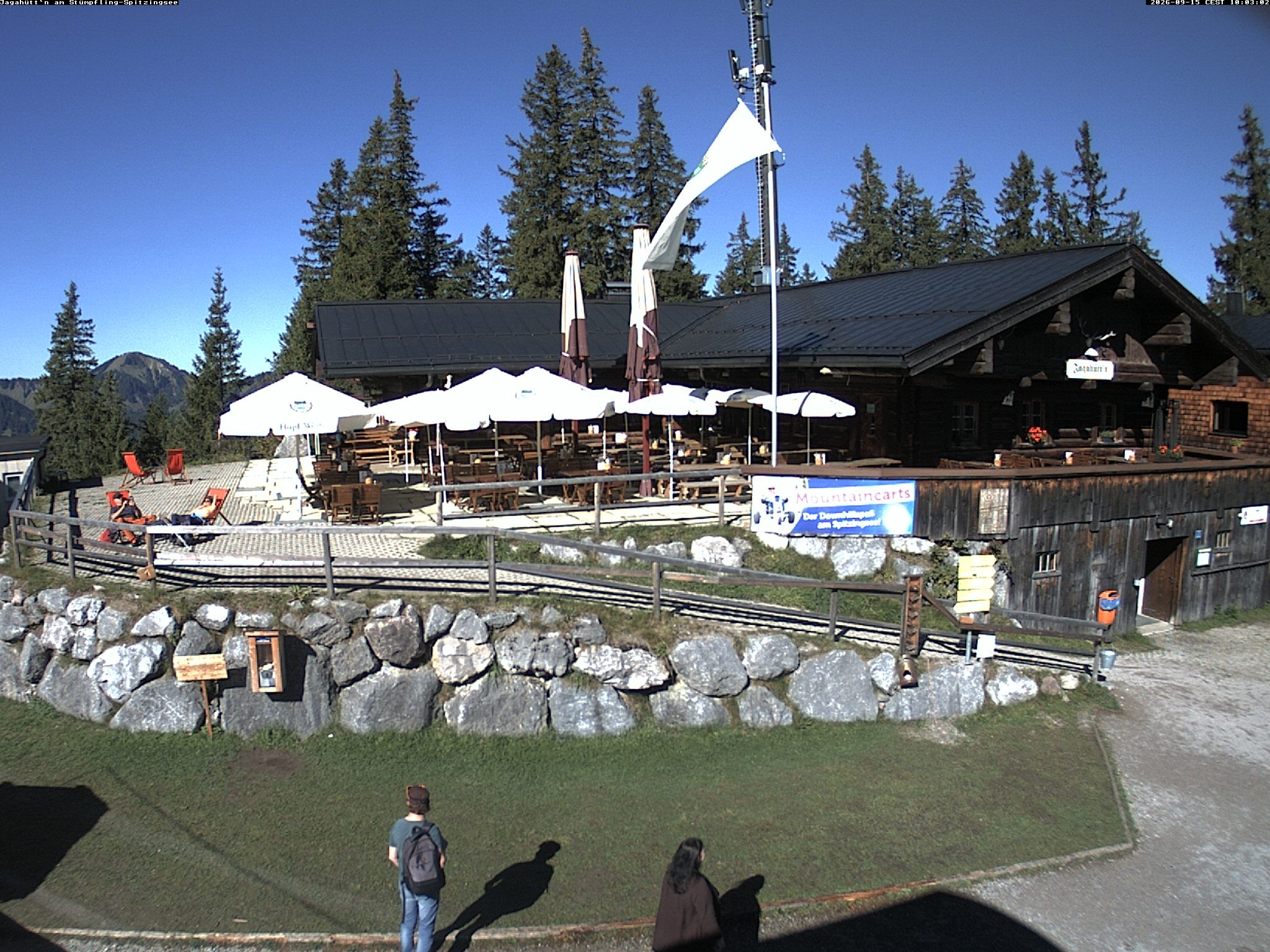 Archiv Foto Webcam Berghütte "Jagahüttn" auf dem Stümpfling