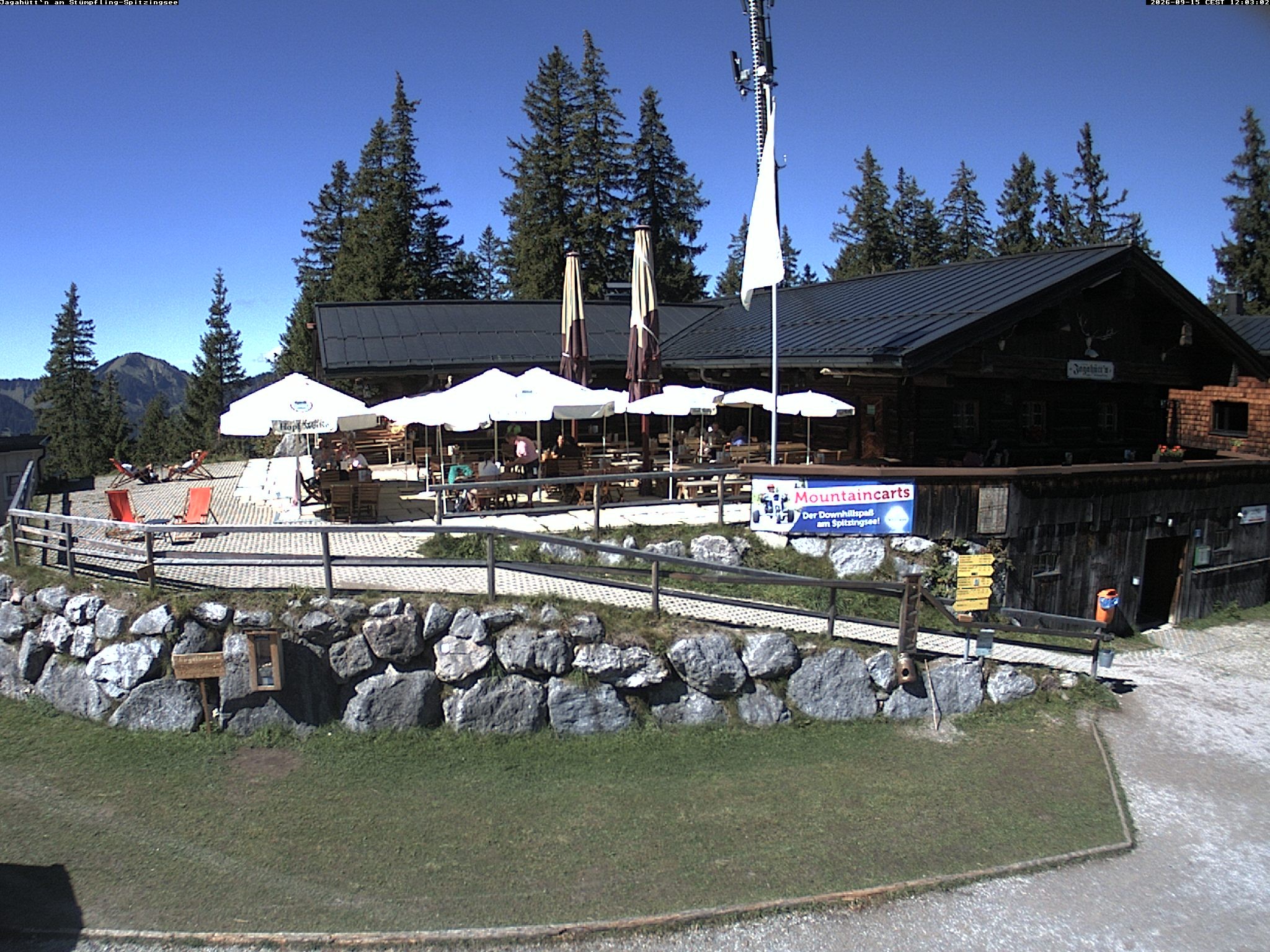 Archiv Foto Webcam Berghütte "Jagahüttn" auf dem Stümpfling